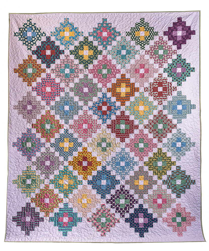 50 State Flowers Quilt Top - DaisyDays pattern