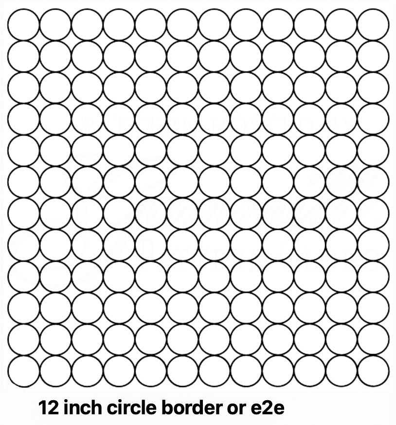 12 Inch Circle (circle every inch)