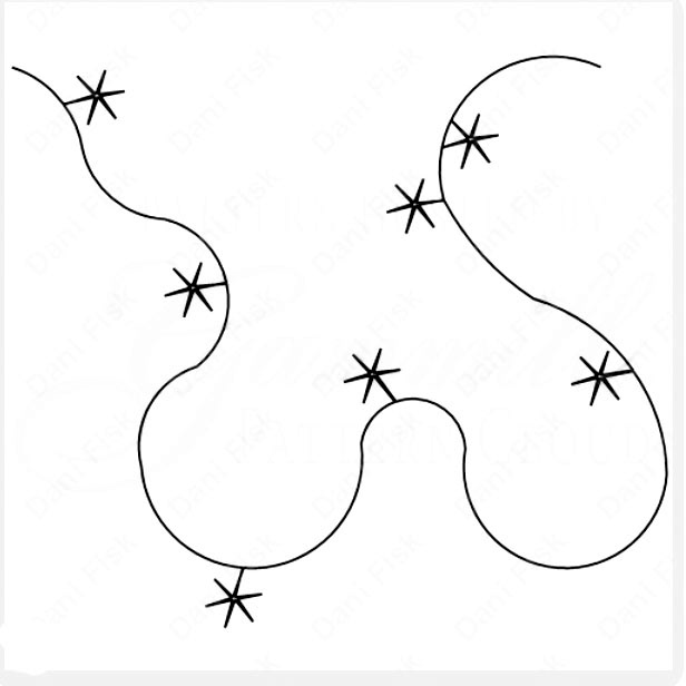 Loose Small Snowflake Panto