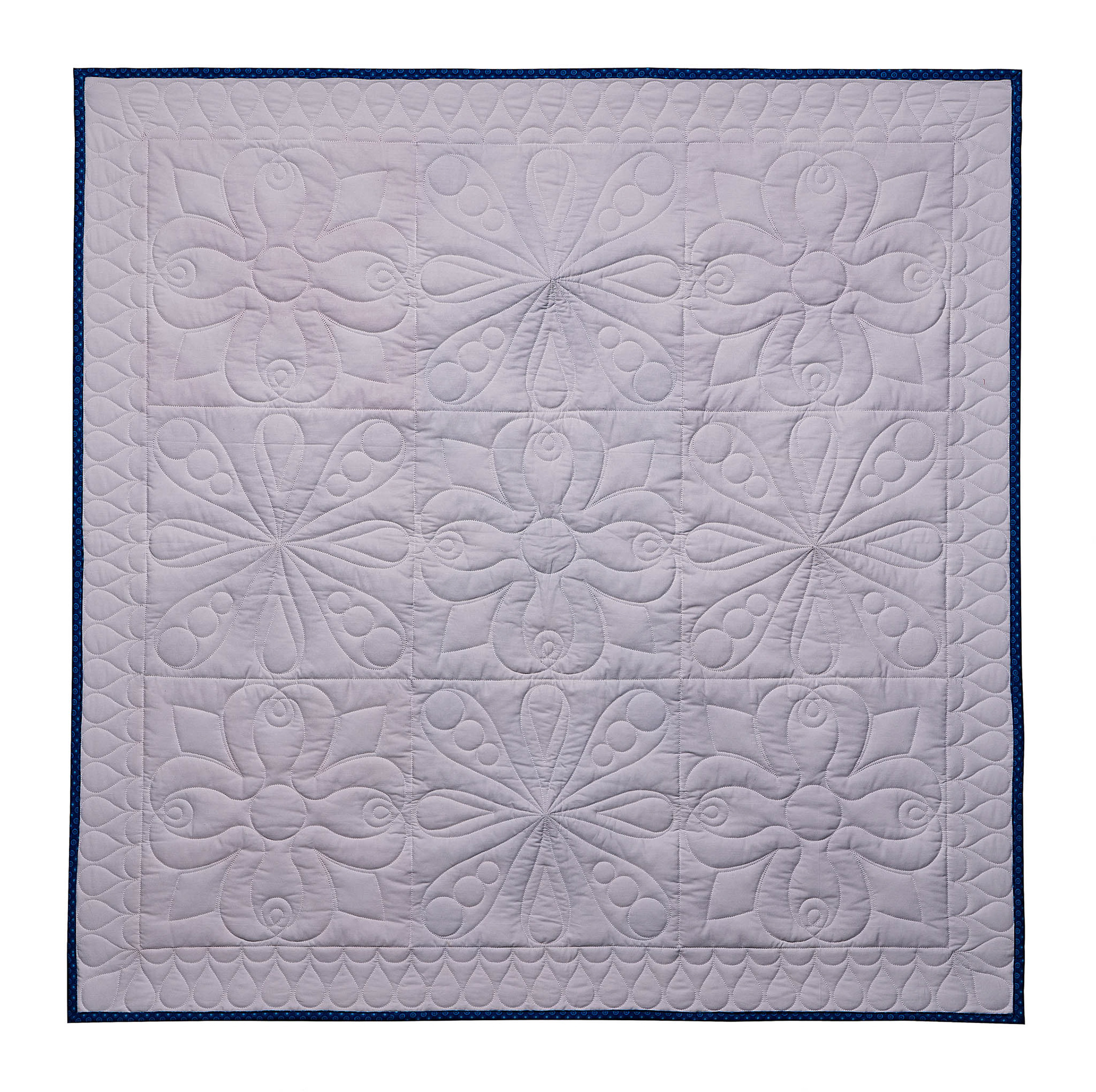 Back of quilt with 1 custom border