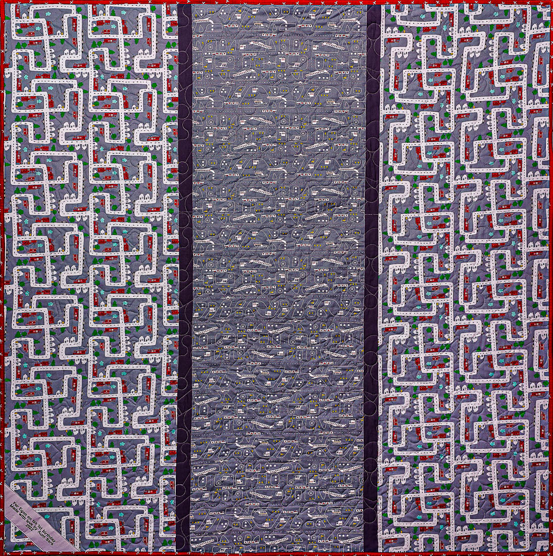Quilt Back With Embroidered Label
