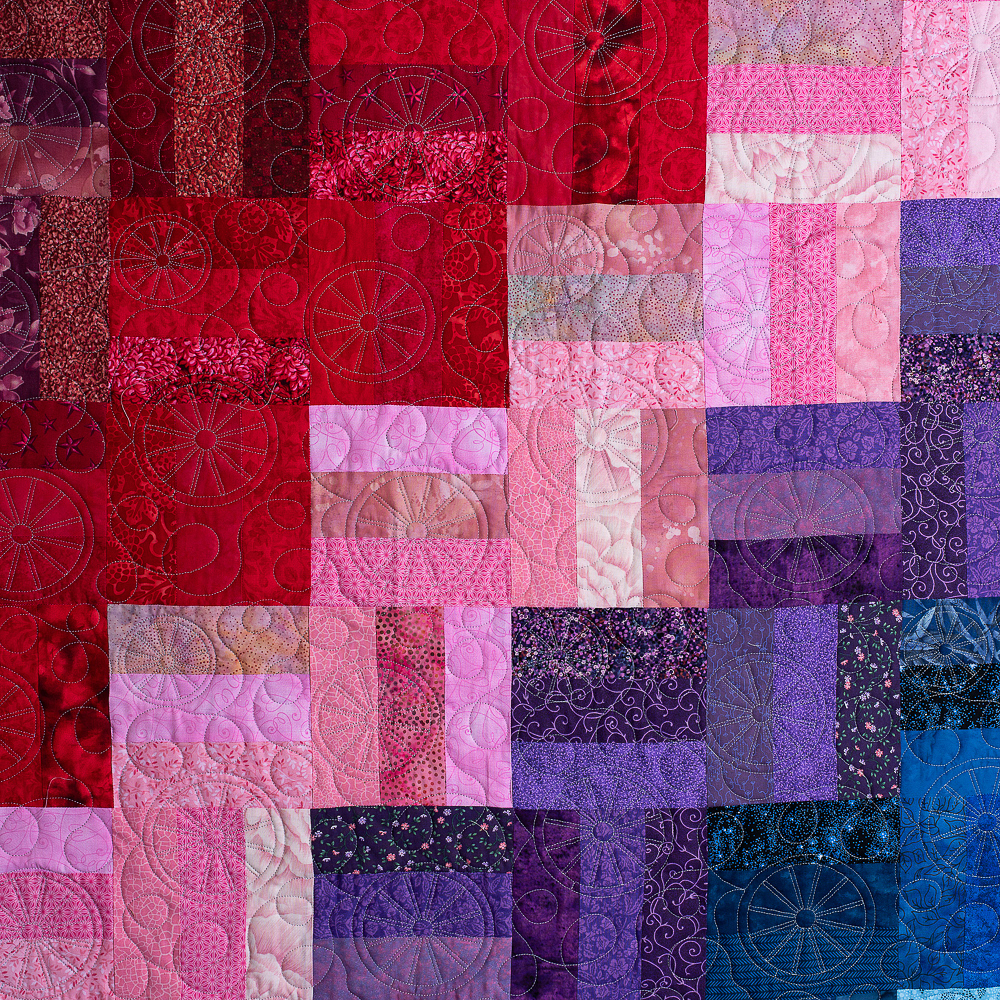 Close-up of Wagon Wheels Pattern