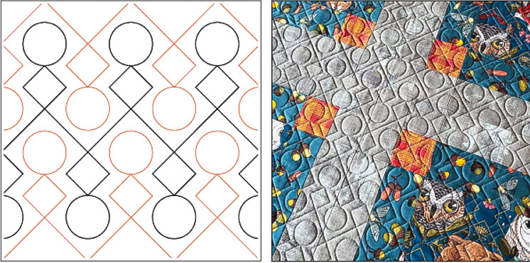 HOPSCOTCH (as seen on quilt on right)