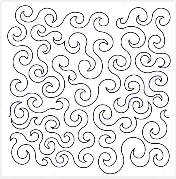 Tumbling Curls quilt pattern