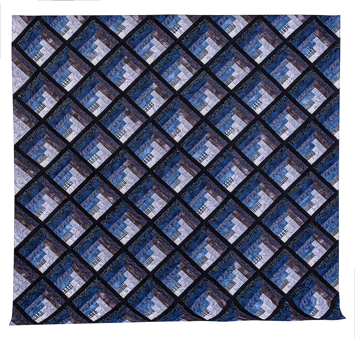 Large bedspread with Simple Meander pattern
