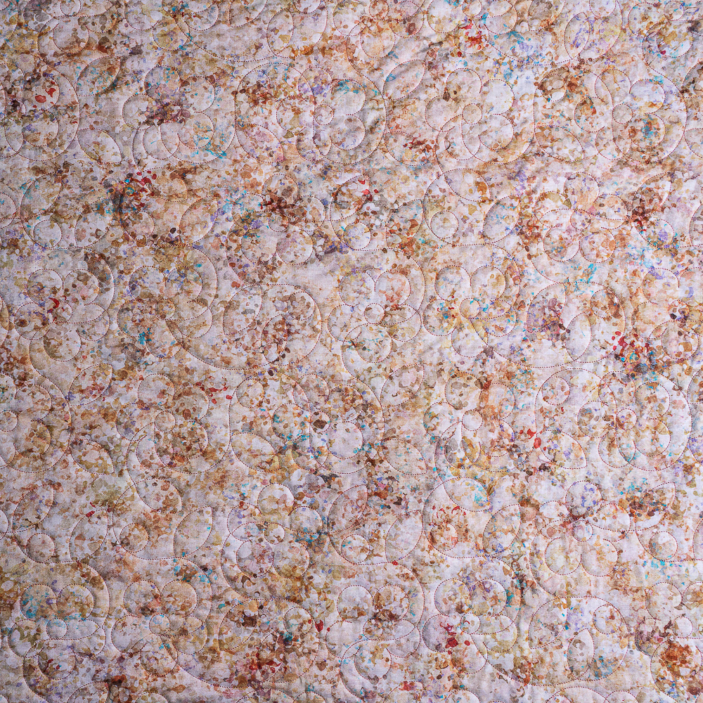 Back of quilt - Fan Flower Patten