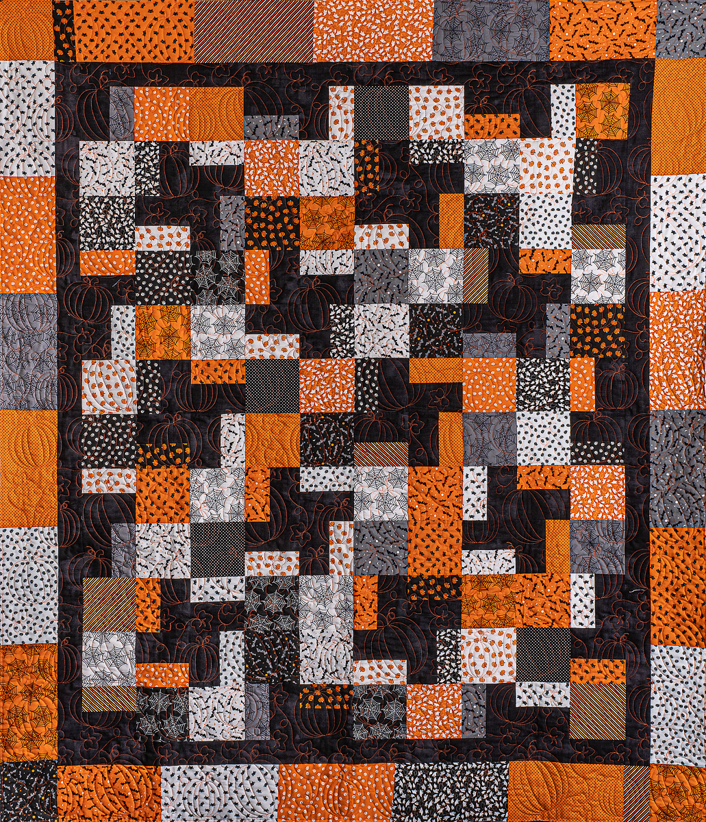 Top of quilt - Perfect Pumpkins pattern