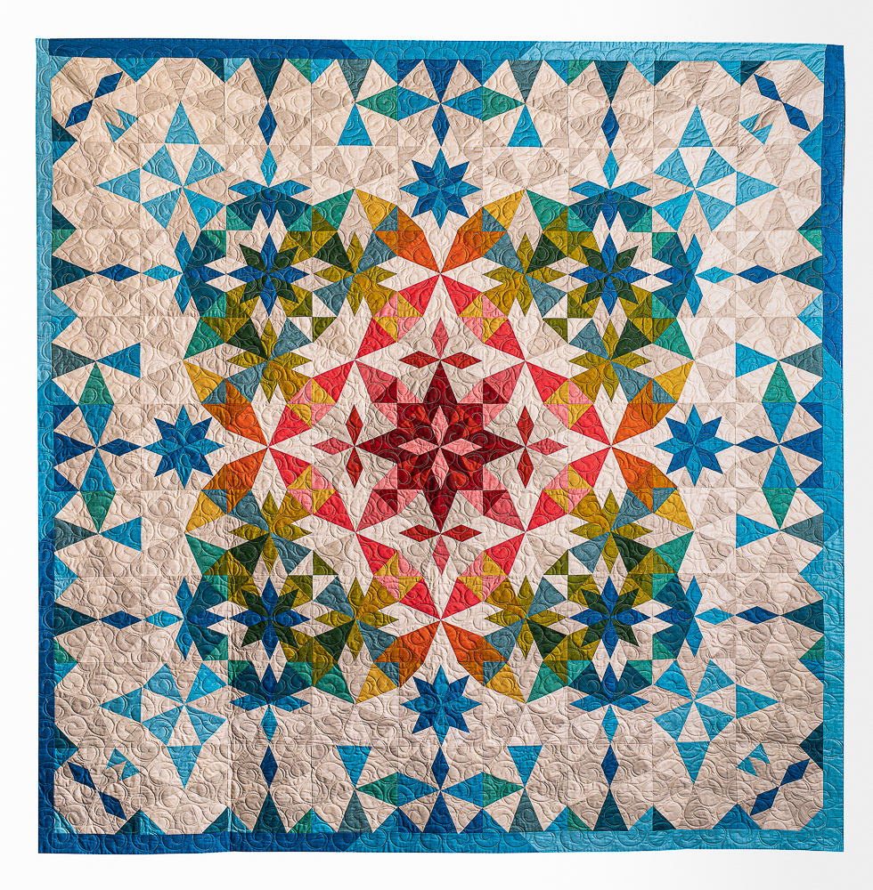 Cindy's award winning quilt - RibbonCurls Pattern
