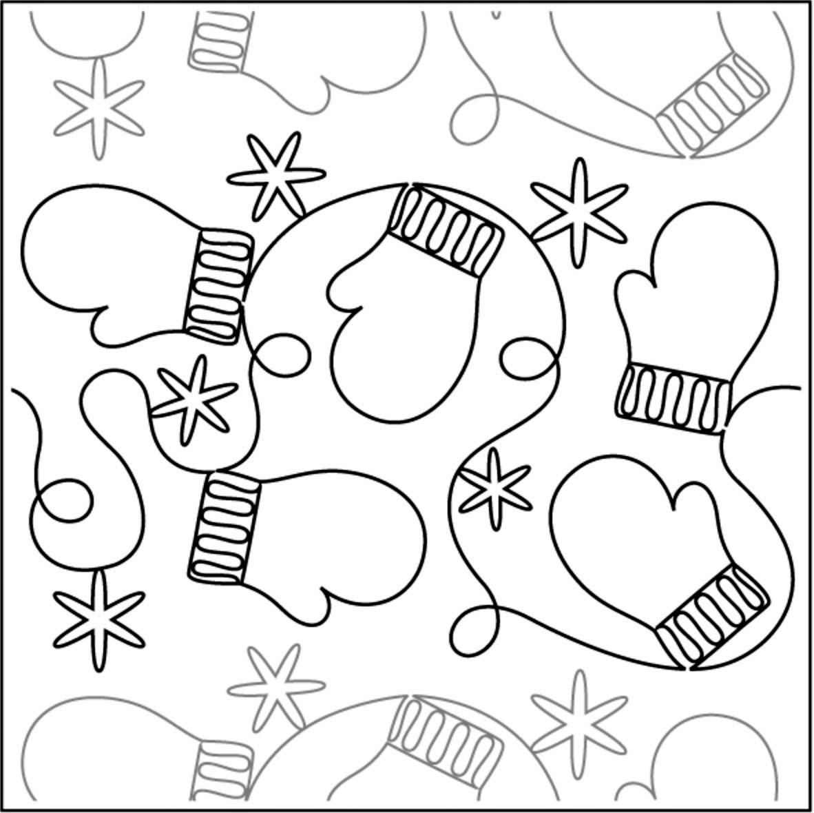 Mittens N Snowflakes