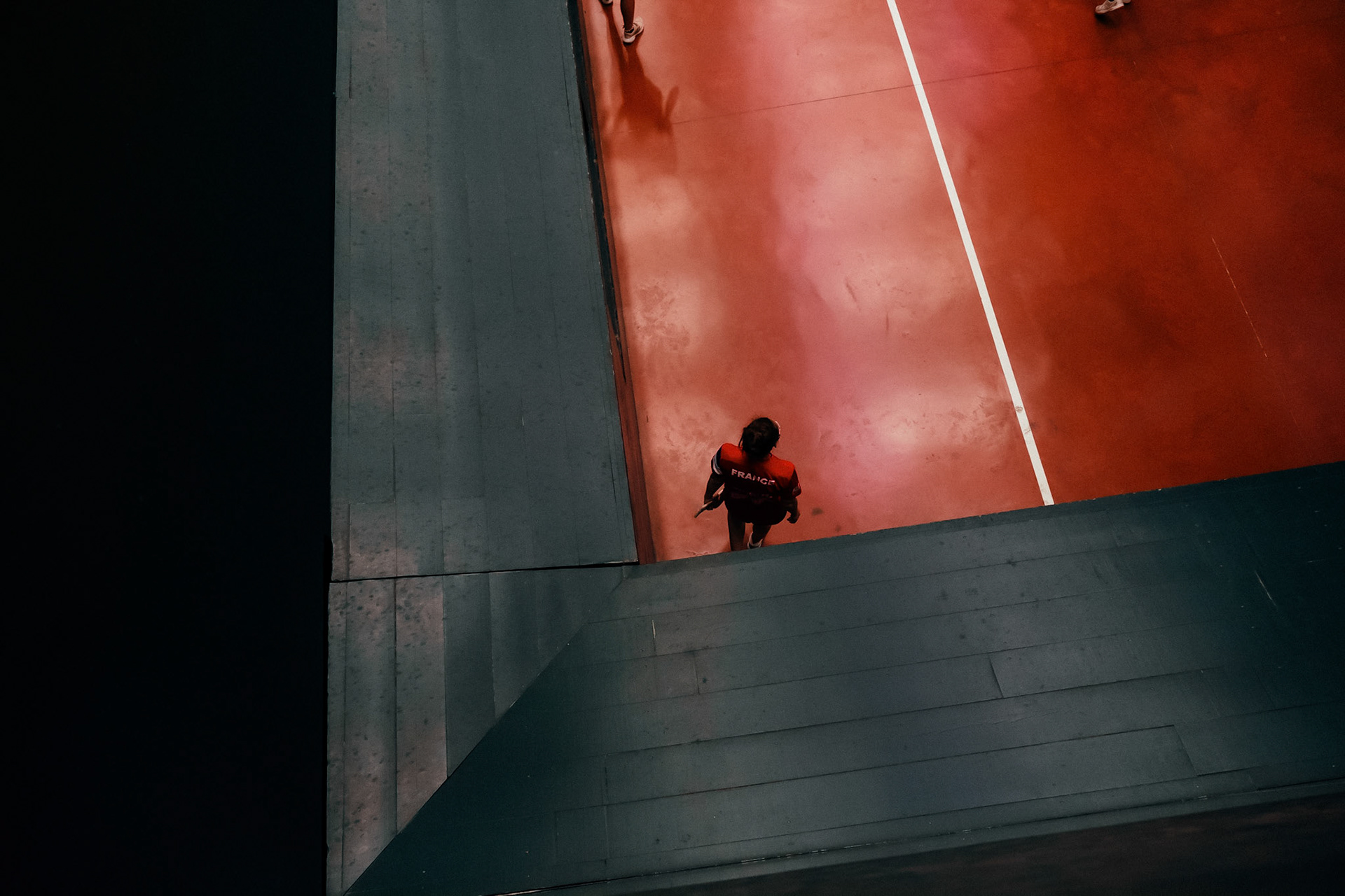 France, Bayonne, 2023-06-15. Basque pelota, a history of transmission in a sport with a long tradition. Discover the diversity of pelota with female players et with the French team's handi pelota section. Photograph by romain de sigalas / hans lucas. France, bayonne, 2023-06-15. La pelote Basque, une histoire de transmission dans un sport de longue tradition. A la rencontre de la diversite de la pelote avec les joueuses et egalement la section handi pelote de l equipe de France. photographie de romain de sigalas / hans lucas.