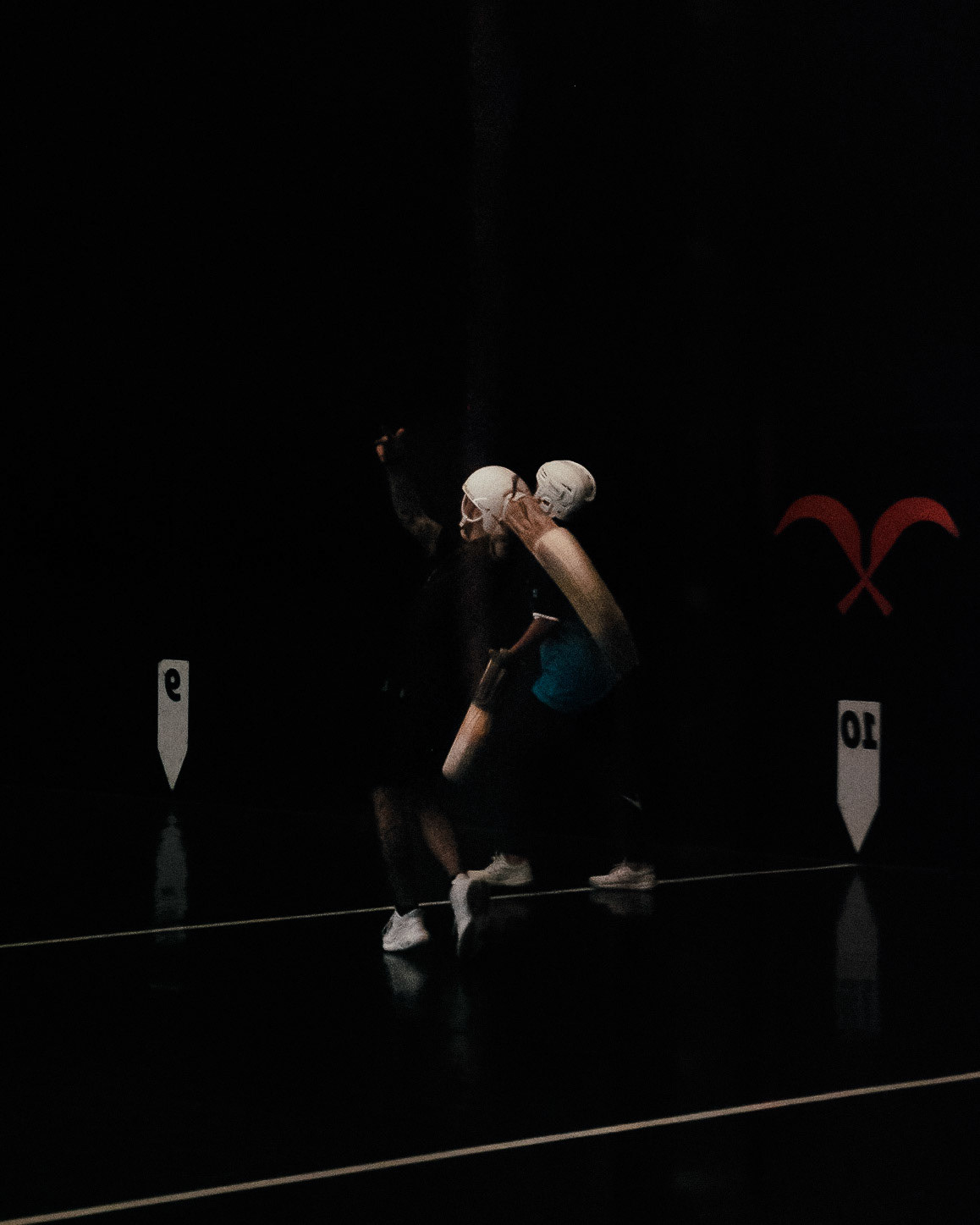 France, Bayonne, 2023-06-15. Basque pelota, a history of transmission in a sport with a long tradition. Discover the diversity of pelota with female players et with the French team's handi pelota section. This visual discipline is like a dance. Gestures are precise and graceful. Photograph by romain de sigalas / hans lucas. France, bayonne, 2023-06-15. La pelote Basque, une histoire de transmission dans un sport de longue tradition. A la rencontre de la diversite de la pelote avec les joueuses et egalement la section handi pelote de l equipe de France. Cette discipline visuelement est comme une danse. Les gestes sont precis et gracieux. Photographie de romain de sigalas / hans lucas.