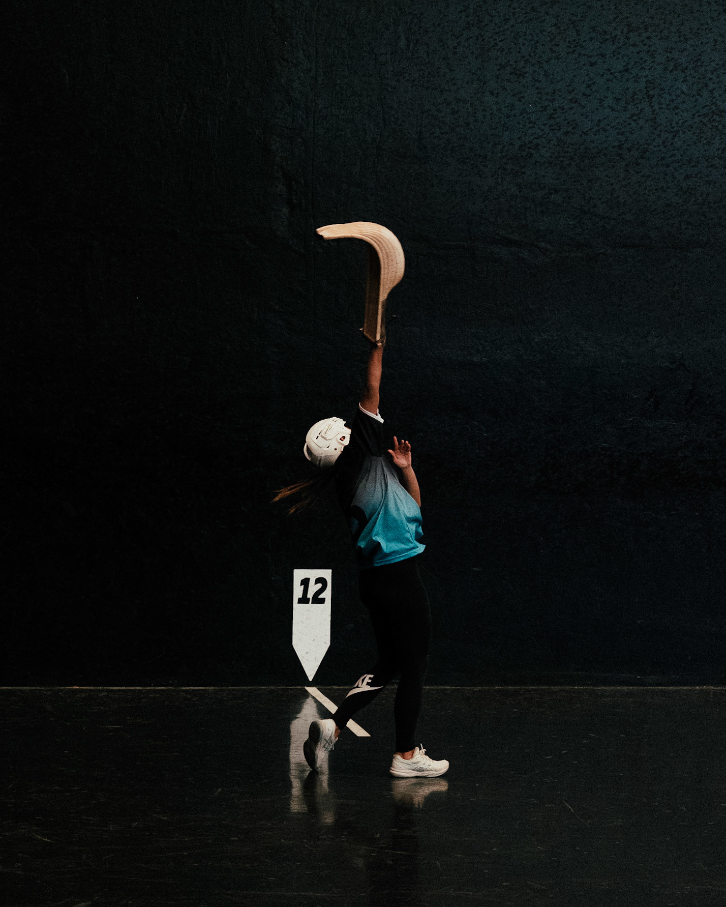 France, Bayonne, 2023-06-15. Basque pelota, a history of transmission in a sport with a long tradition. Discover the diversity of pelota with female players et with the French team's handi pelota section. Xana receives the pelota. Photograph by romain de sigalas / hans lucas. France, bayonne, 2023-06-15. La pelote Basque, une histoire de transmission dans un sport de longue tradition. A la rencontre de la diversite de la pelote avec les joueuses et egalement la section handi pelote de l equipe de France. Xana a la reception de la pelote. Photographie de romain de sigalas / hans lucas.