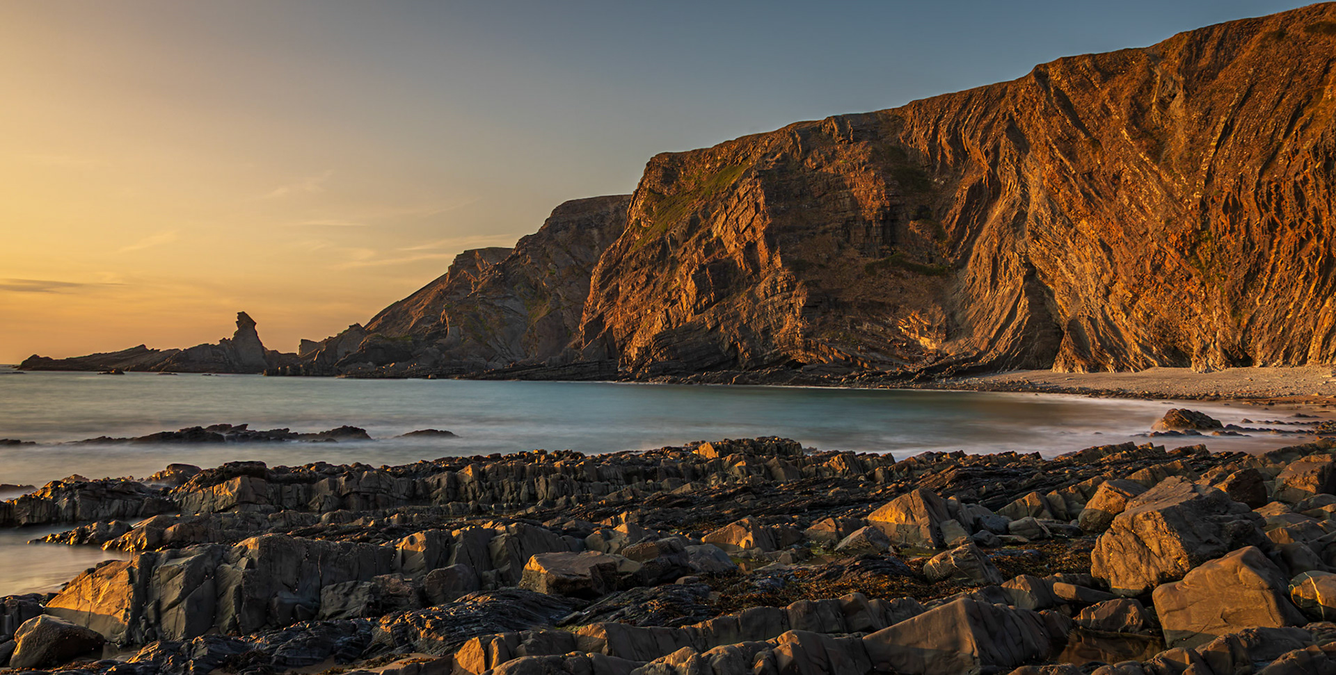 Evening light, Hartland Quay