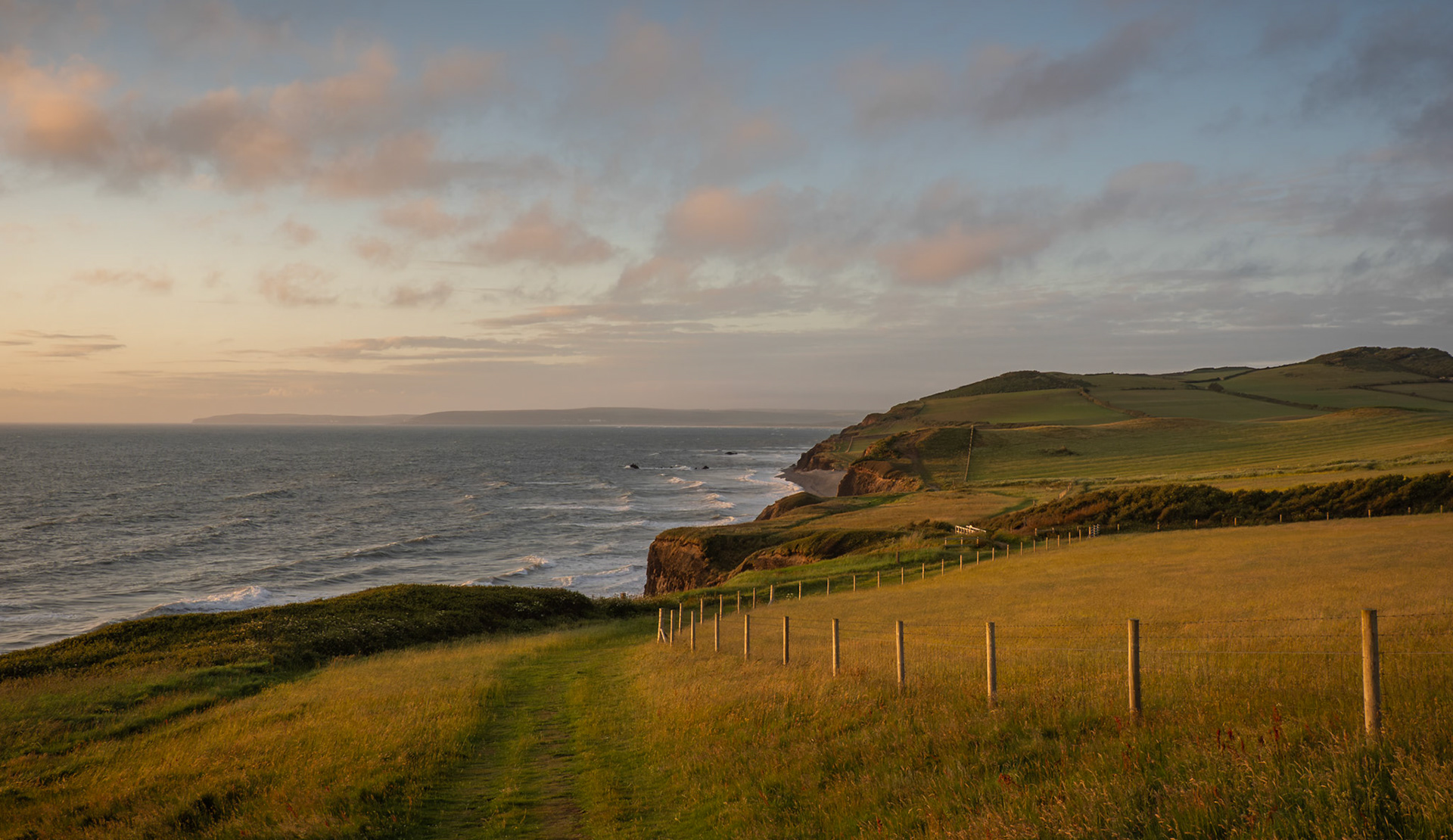 Looking towards Abbotsham cliffs