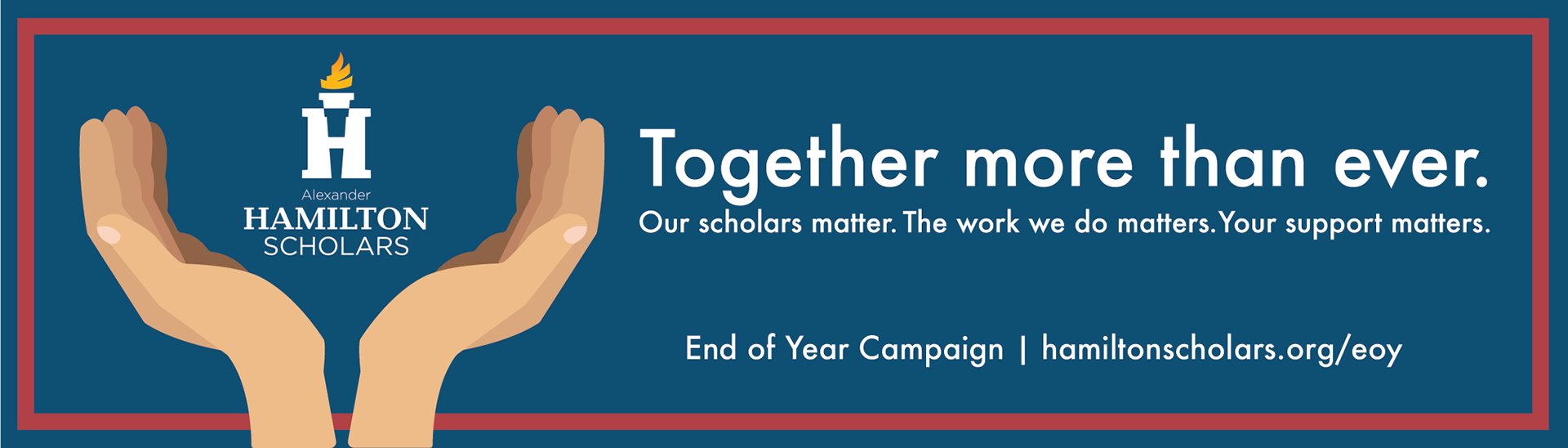 End of year appeal email banner