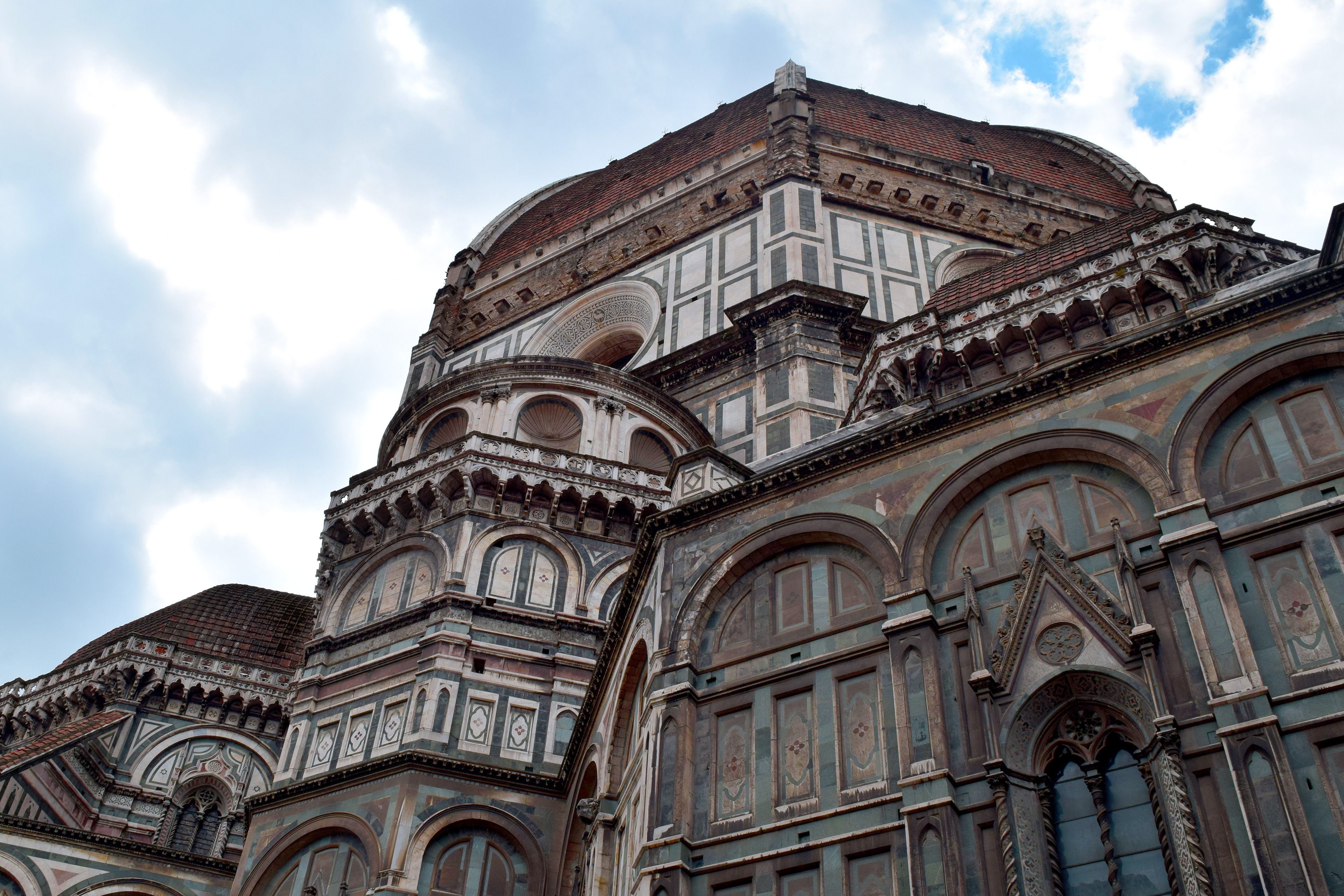 “There’s the shiny side of the Duomo, that’s where all the tourists go, that’s where all the pictures you see are from. But there’s the dark side, too. They don’t bother cleaning it. No one likes to be around it. We walk past it quickly, ignore it. It’s my favorite side.” (Northeast side of Cattedrale di Santa Maria del Fiore, Florence, Italy)