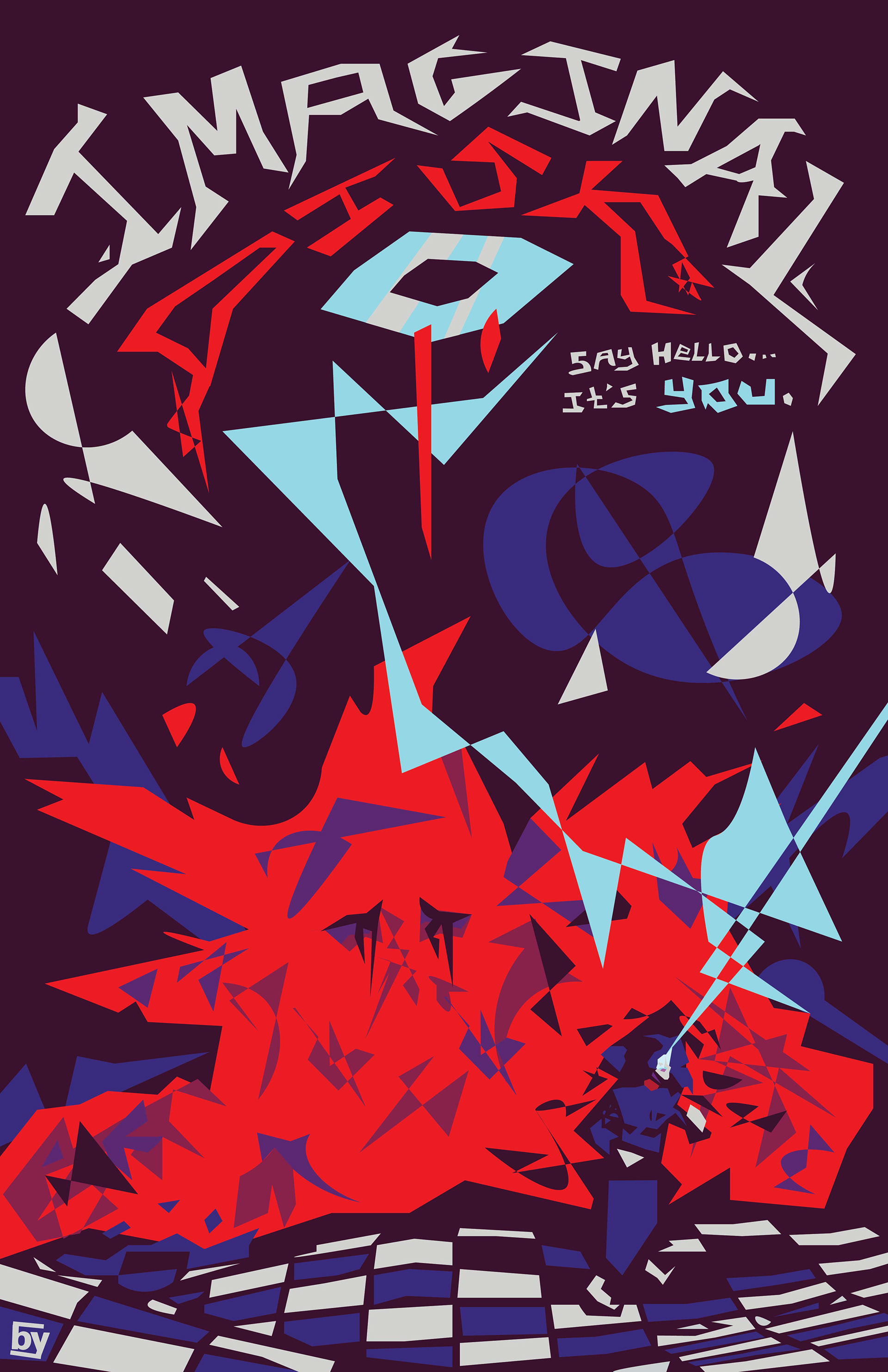 A fanmade vector poster for the Image music video by Magdalena Bay, created by Mtende Moyo.