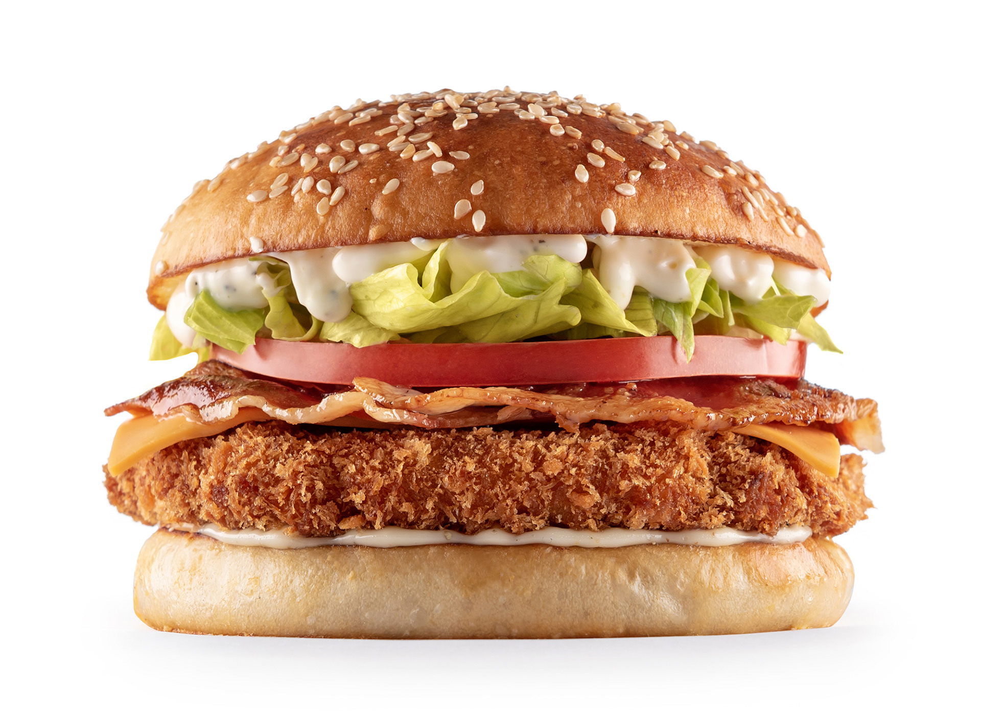 Fotografía para la hamburguesería The burger Factory de la ciudad de Mar del Plata, trabajo realizado por Sebastián Vecchi  junto a Mariana Maru Vetere en food stiling. Tomate, lechuga, bacon