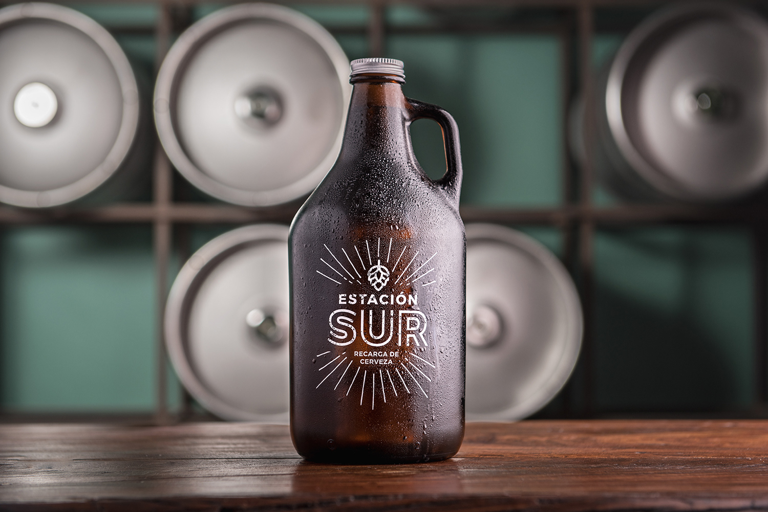 Estación Sur centro de recarga de cerveza artesanal Sebastián Vecchi fotógrafo mar del plata growler foodstyling