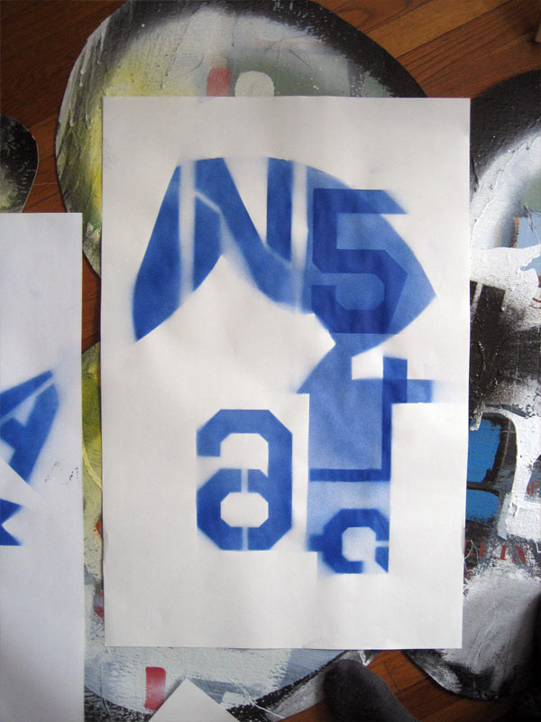 Acrylic spraypaint on paper, c.2010