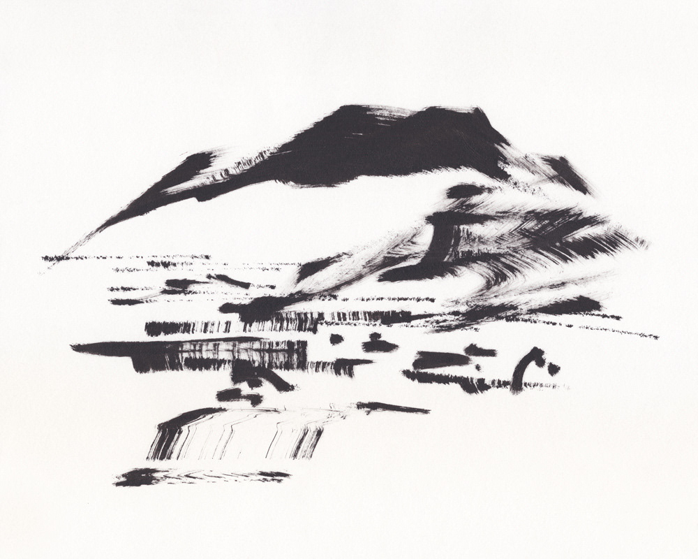  Sketch #RCD191106-02, 2019. Montana ink on 7"x8" sketch paper. 