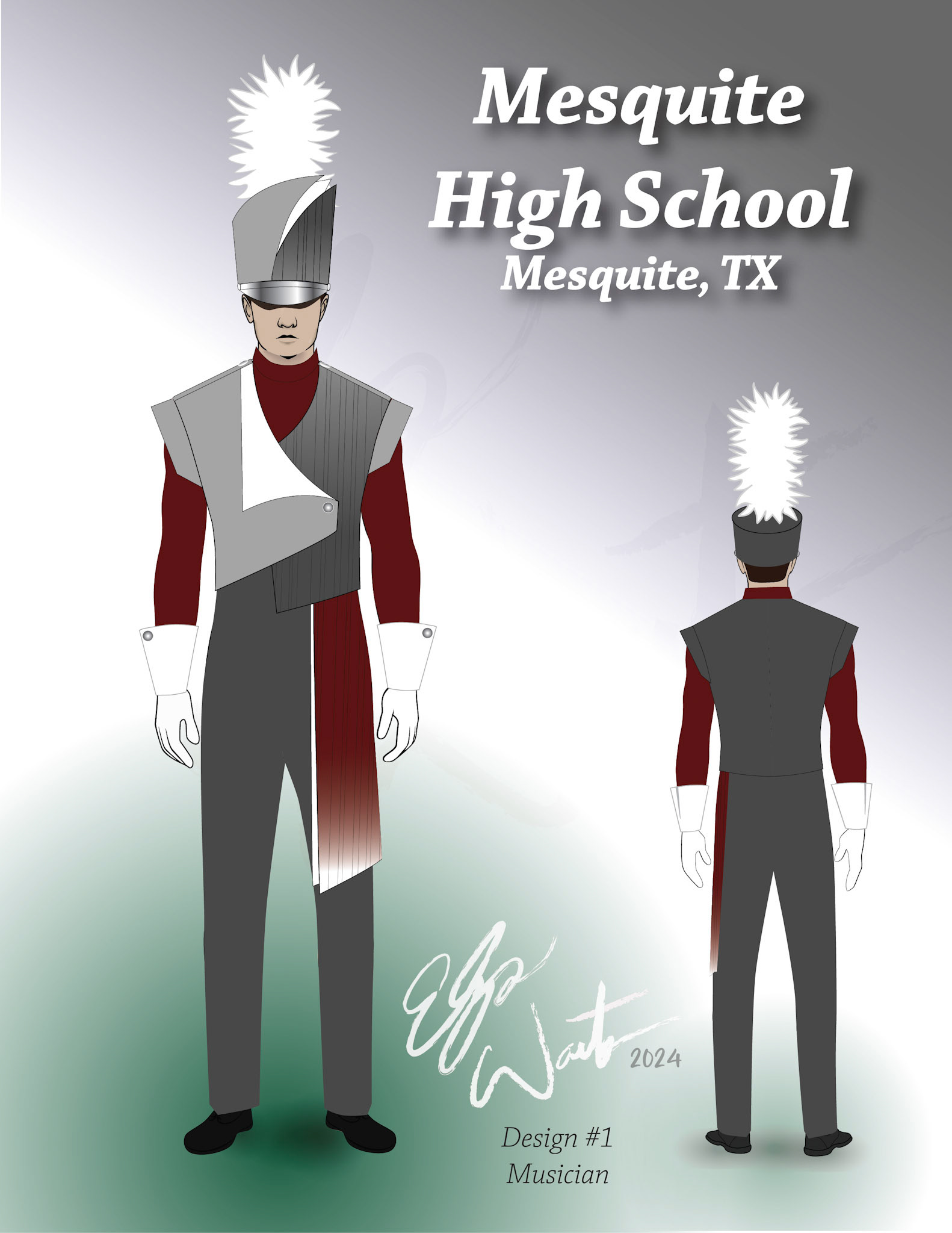 Design Created for Mesquite High School in Mesquite, Texas.