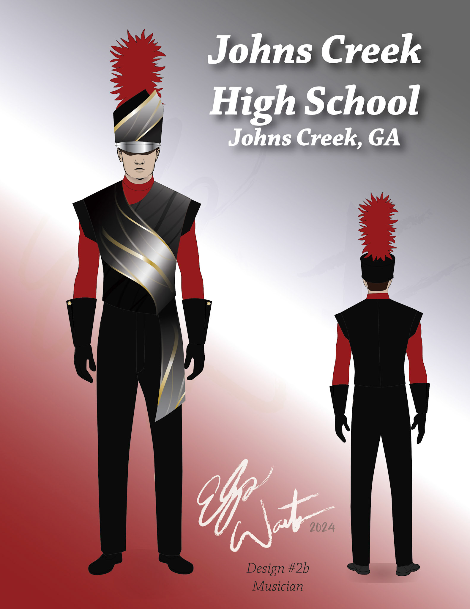Design created for Johns Creek High School in Johns Creek, Georgia.