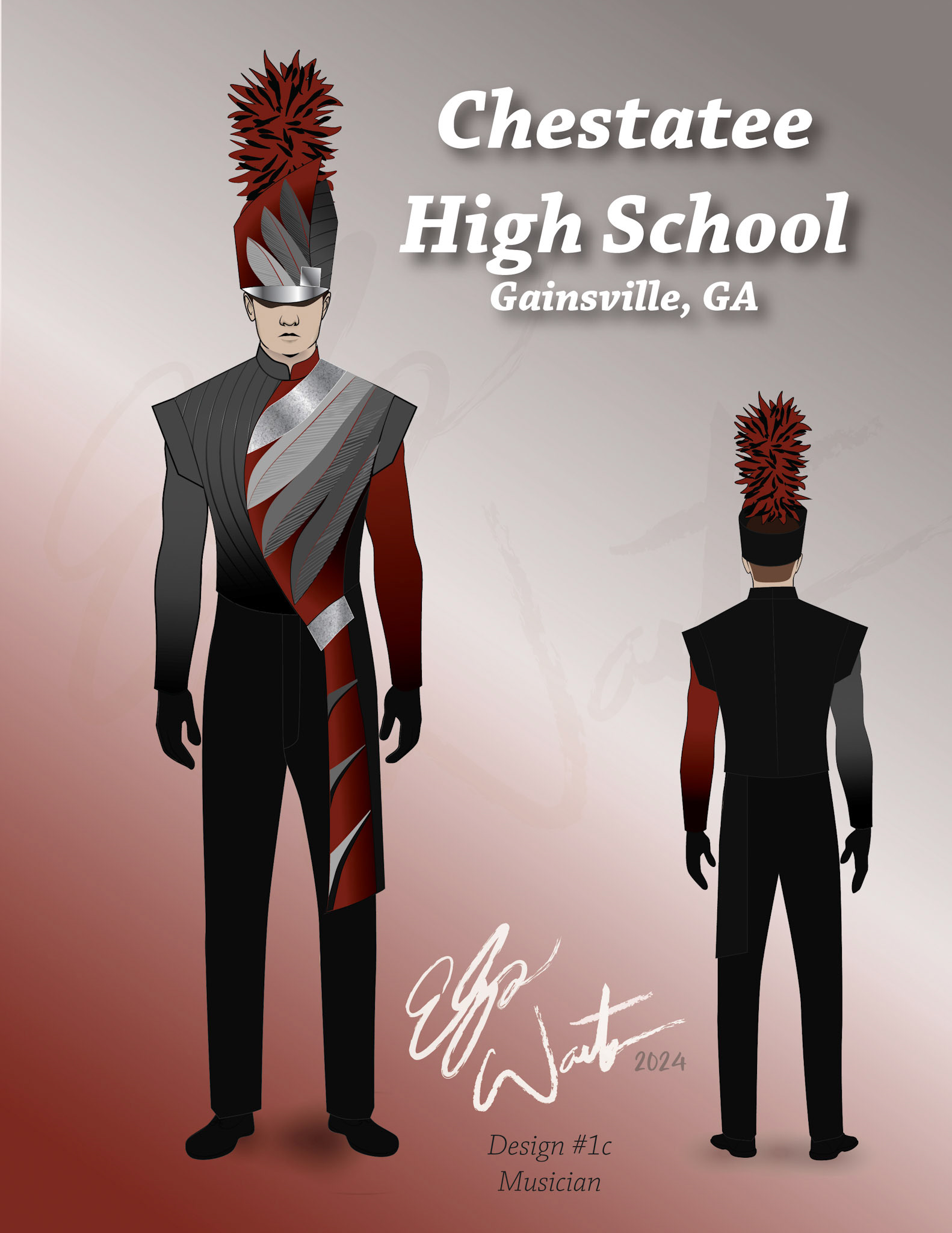 Design created for Chestatee High School in Gainsville, Georgia..