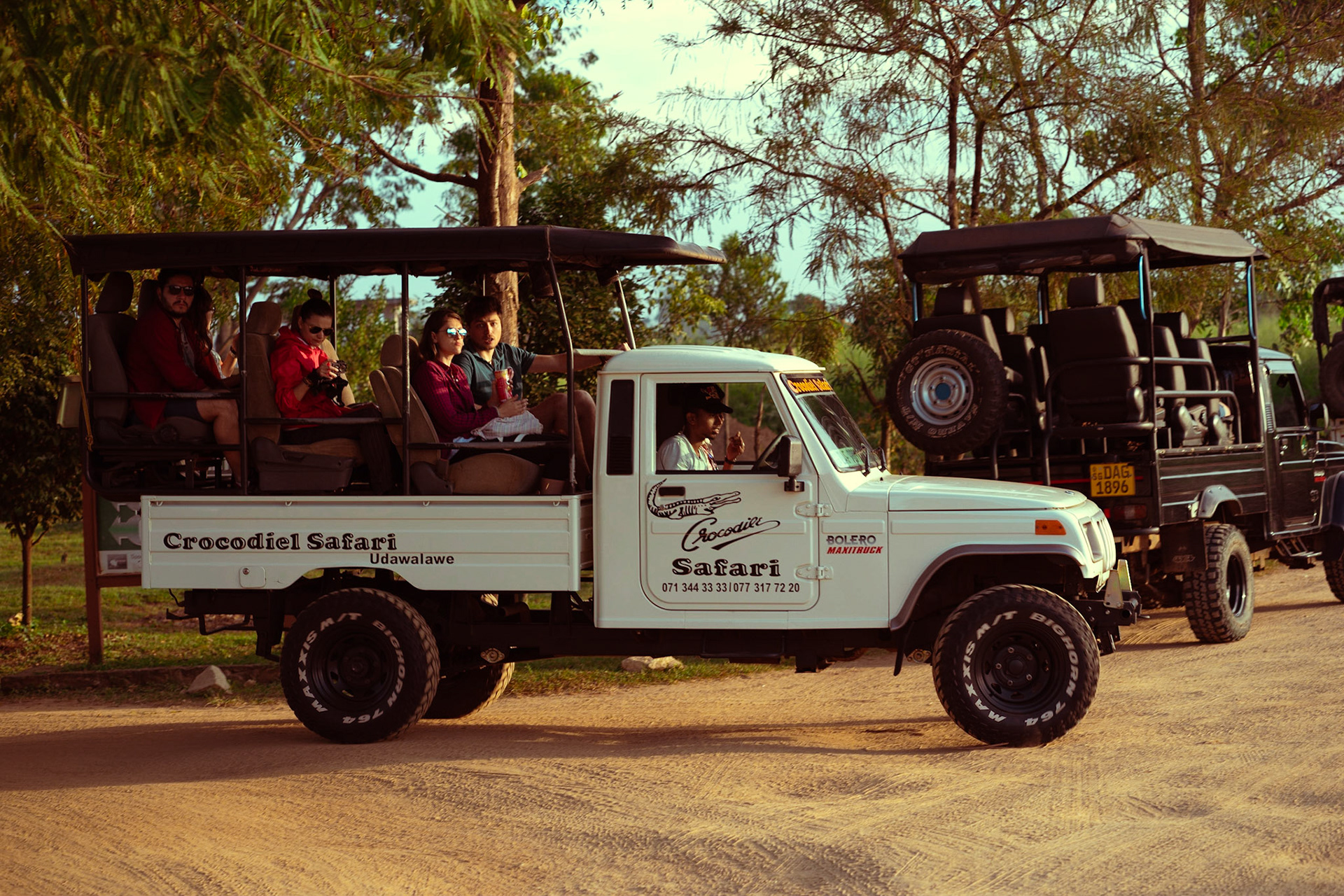 A loaded Jeep