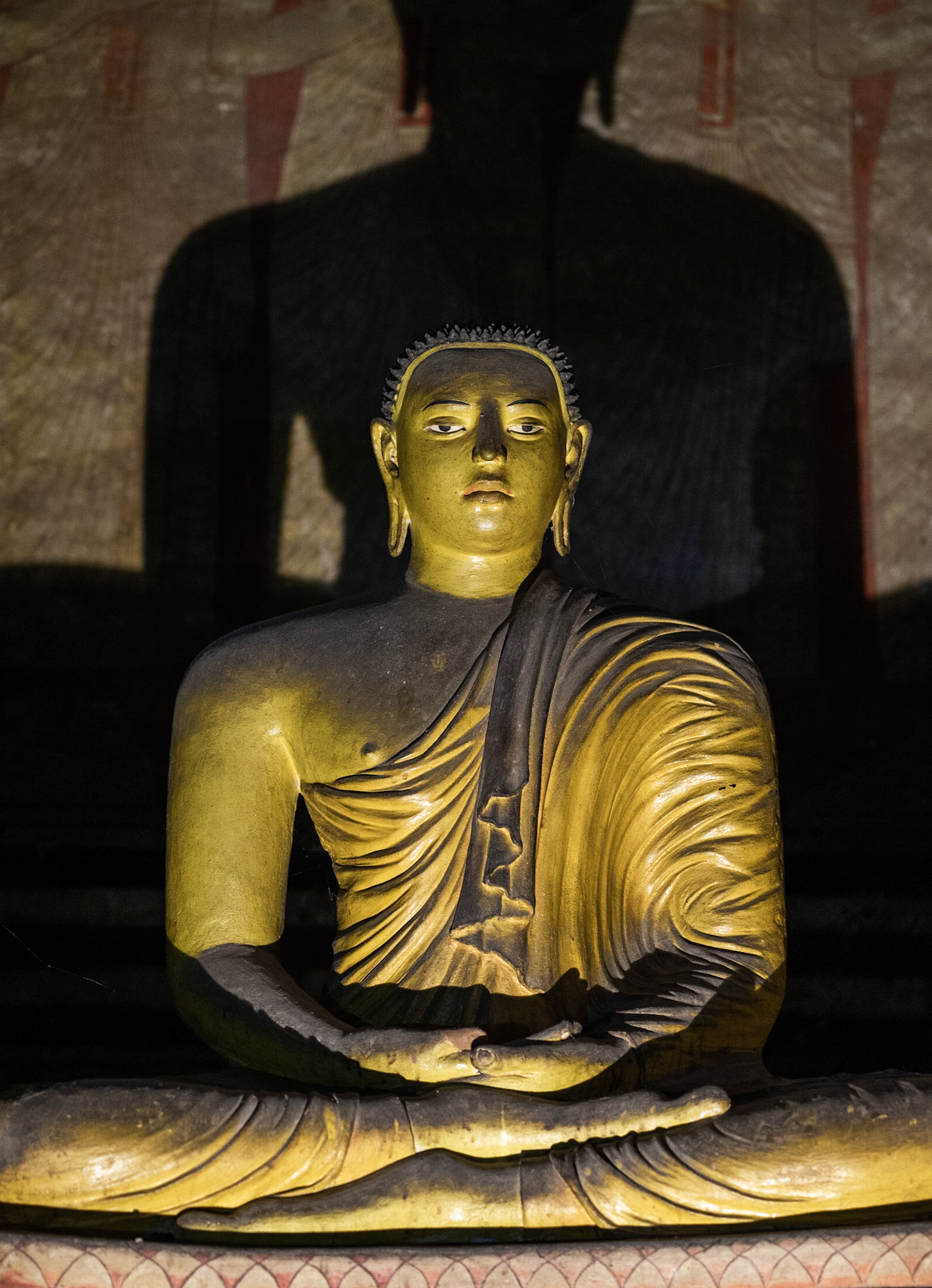 Golden statue of Buddha, Dambulla