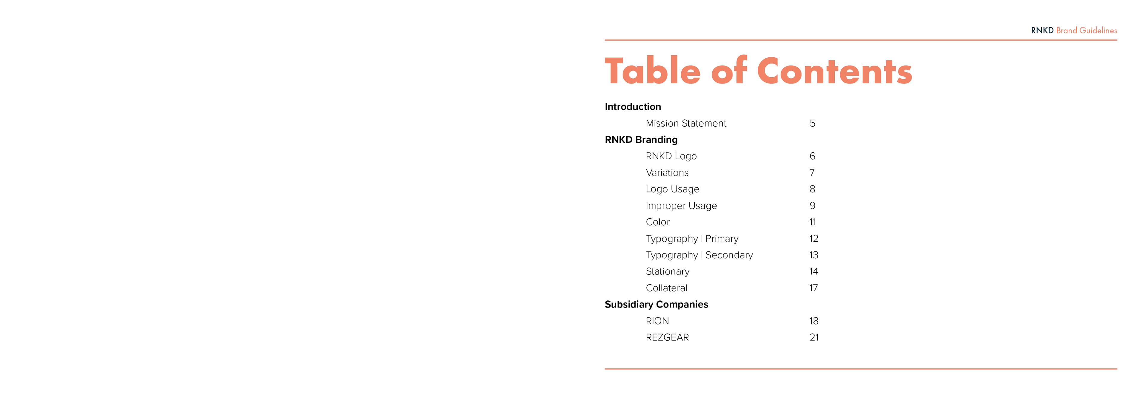 Table of Contents