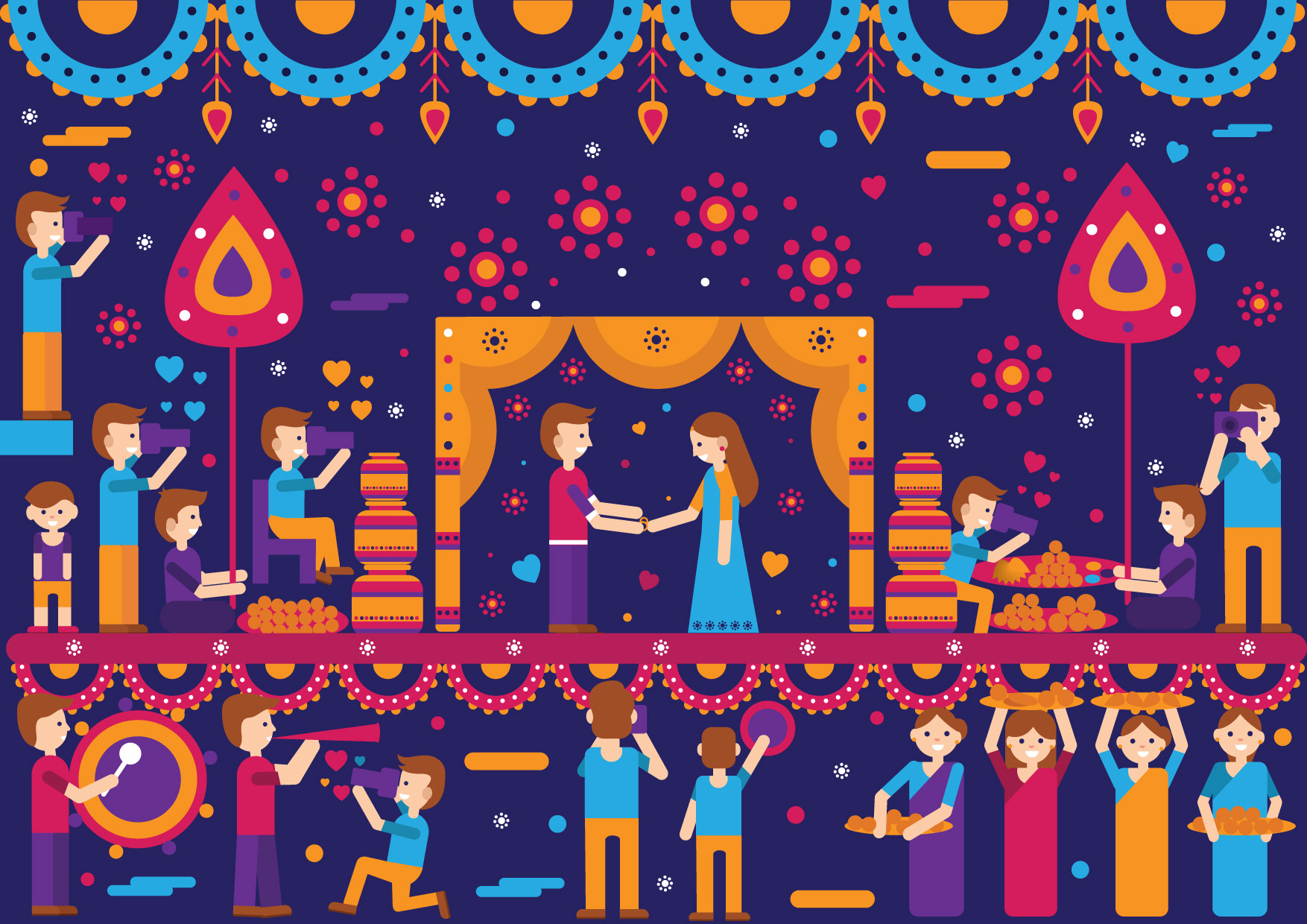 Artpreneur Online Program - Vivid Indian Wedding Invitation