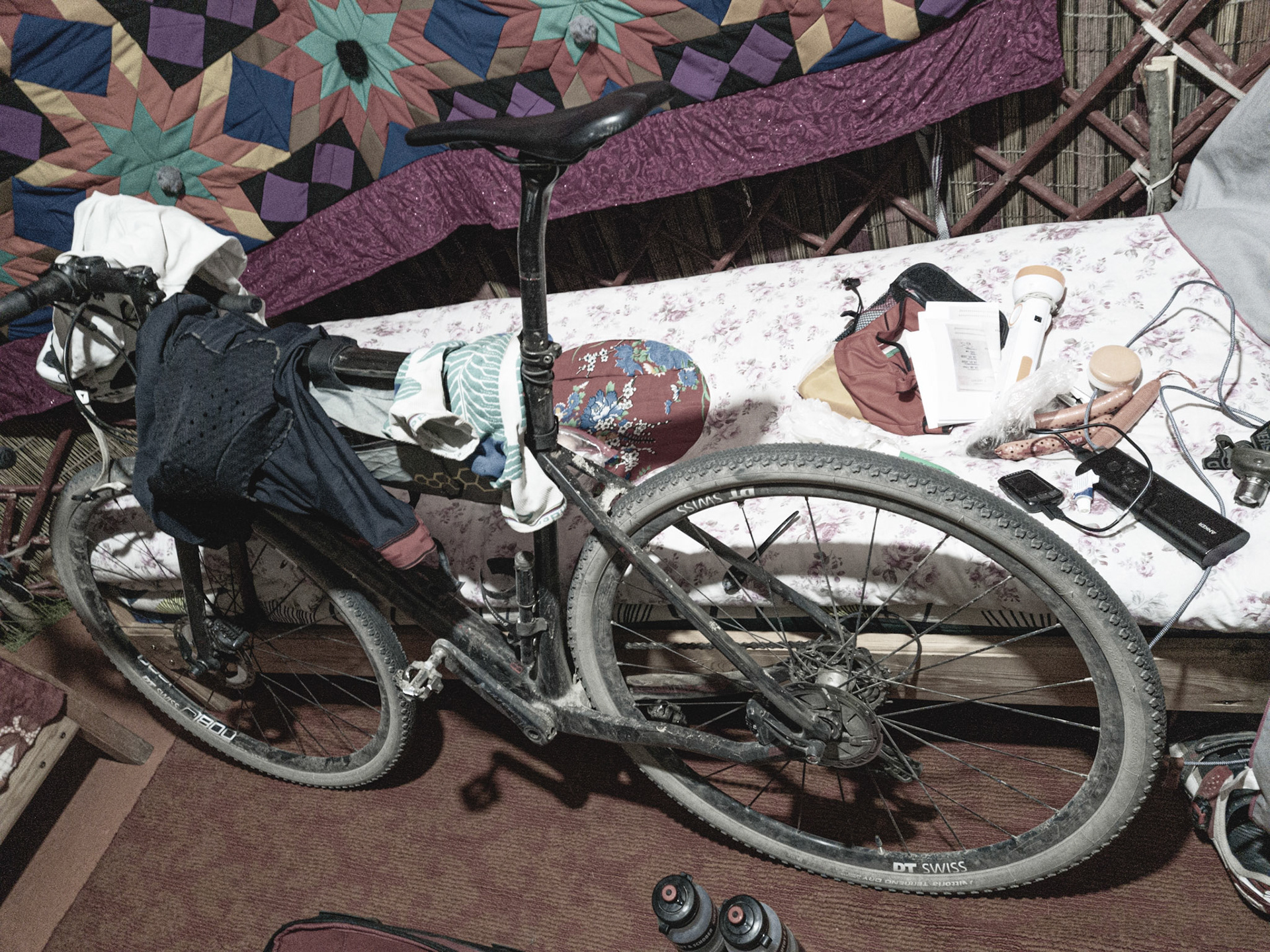 First of all, the bicycle is taken care of.