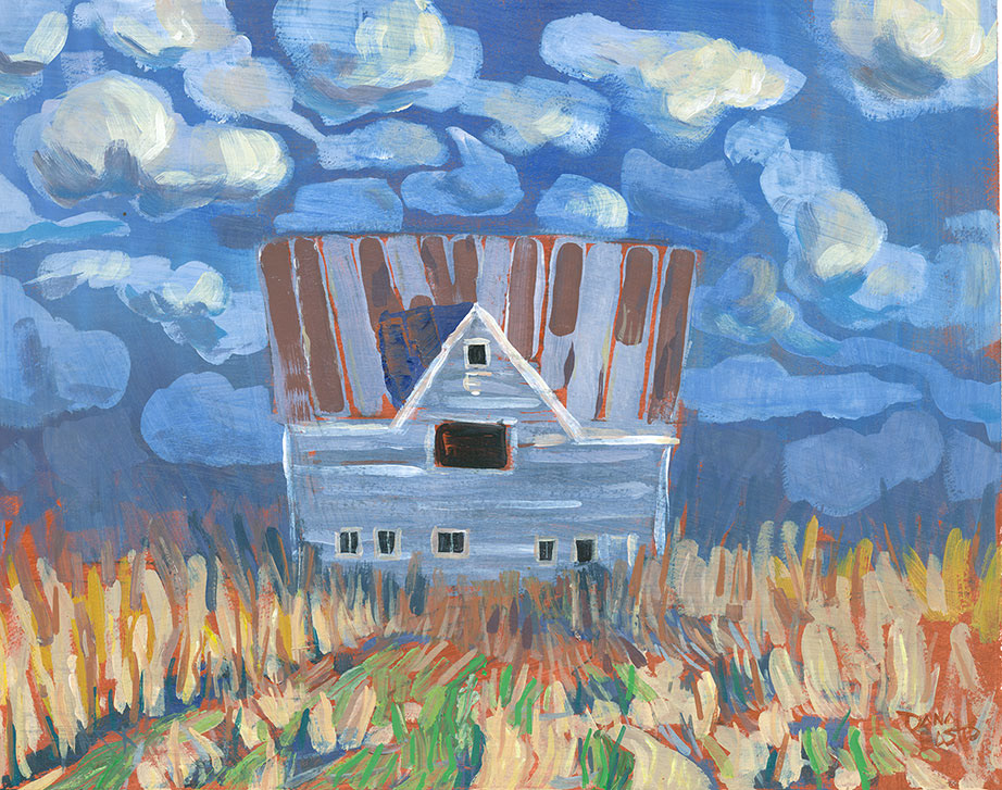 No Place, 20x16", acrylic on paper