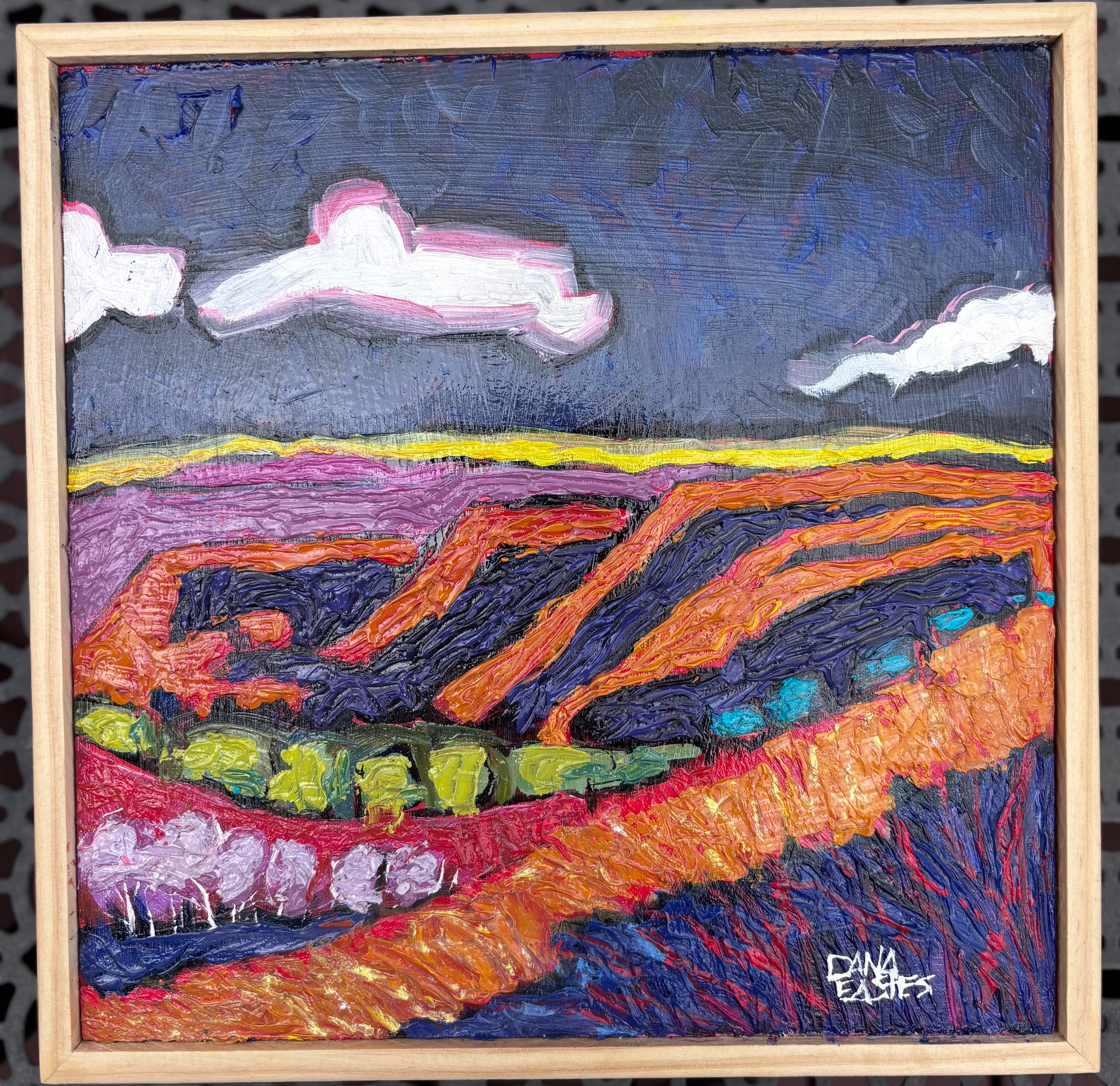 Evening Hills 8x8"