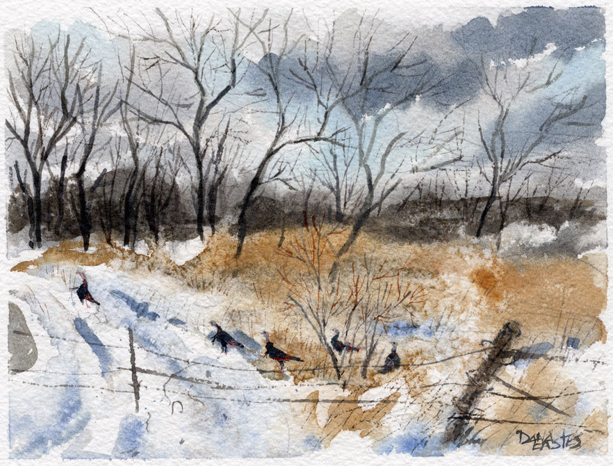 Winter Spirits, 8"x6"
