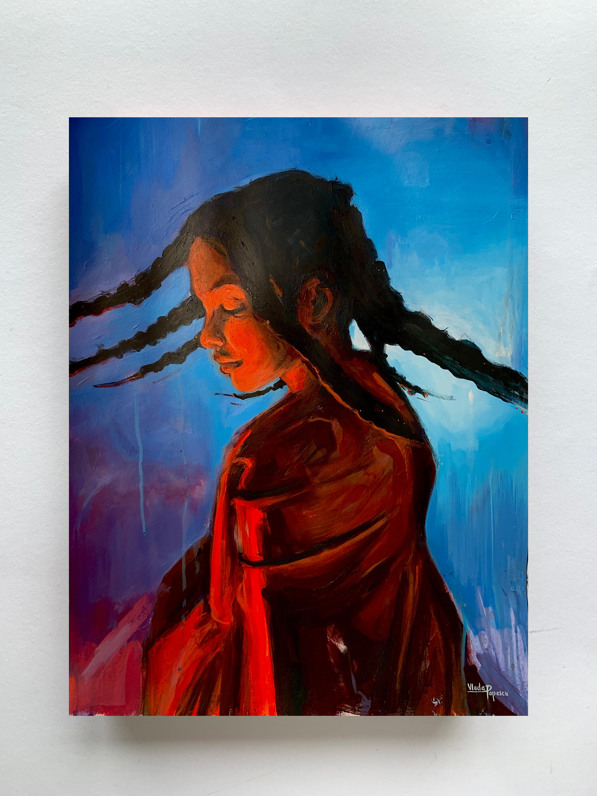Soul-freeing Dance, 50x70cm, acrylic on canvas