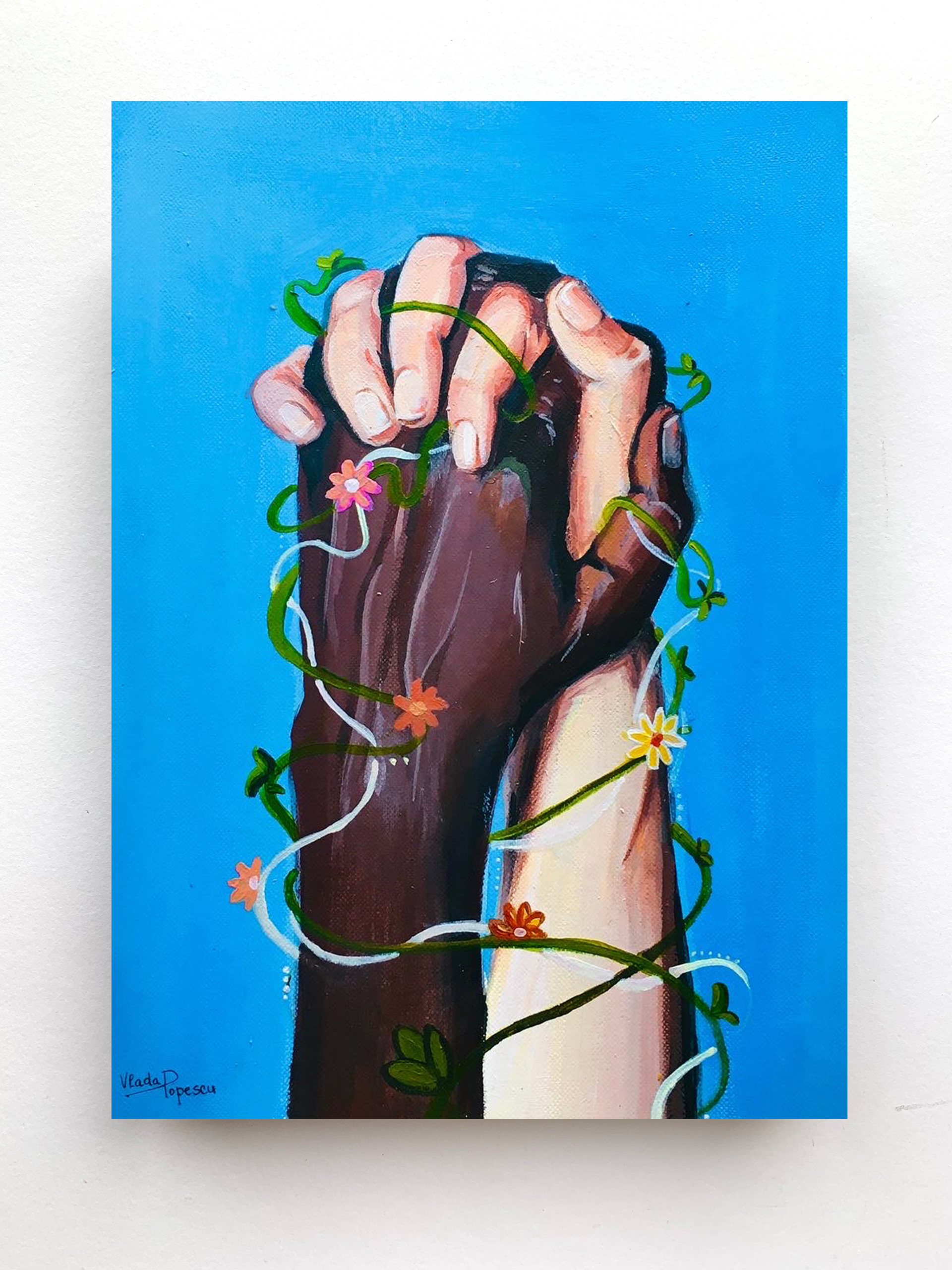 Stronger Together,20x30cm, acrylic on canvas
