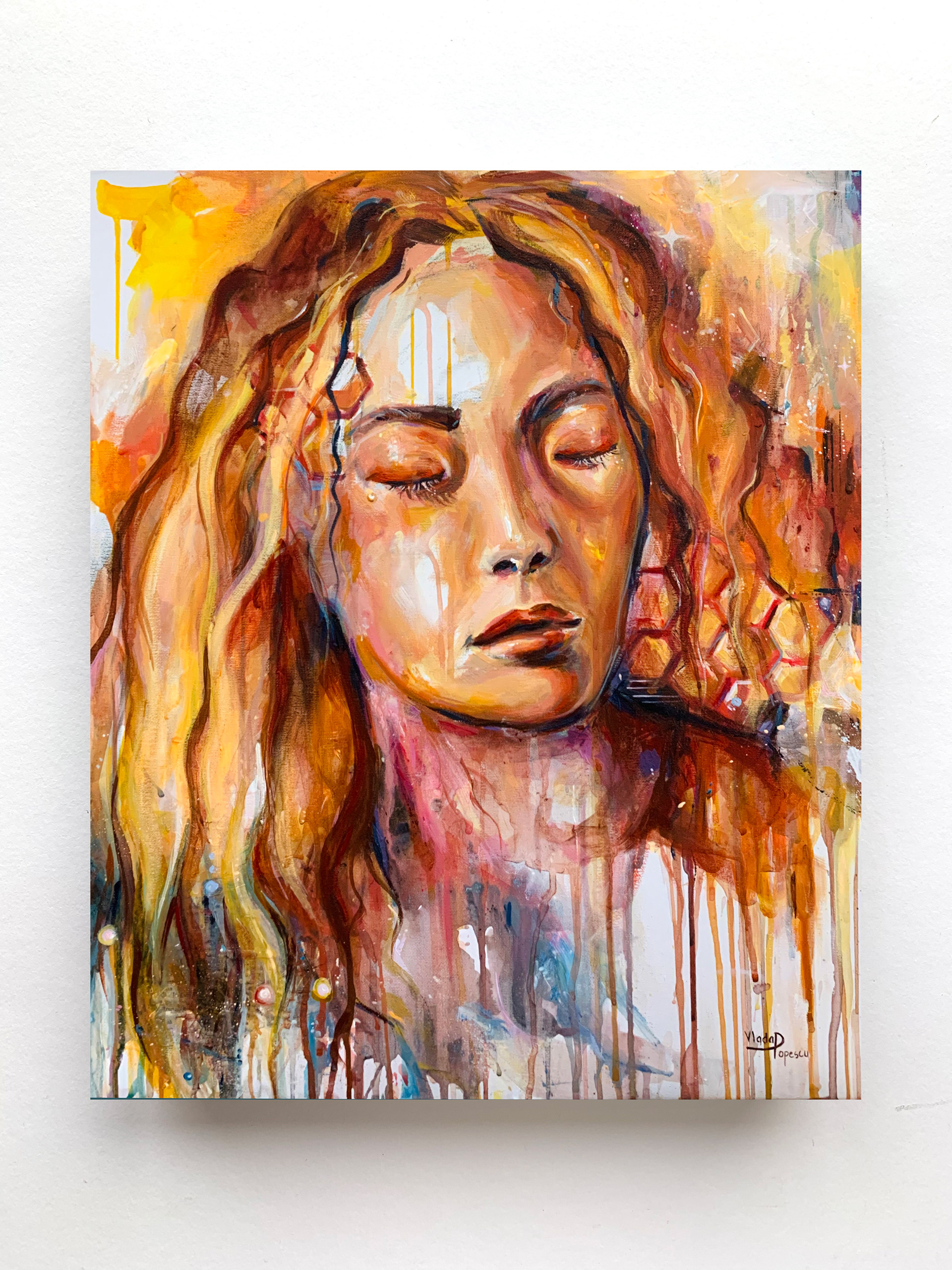 Honey Girl, 60x70cm, acrylic on canvas
