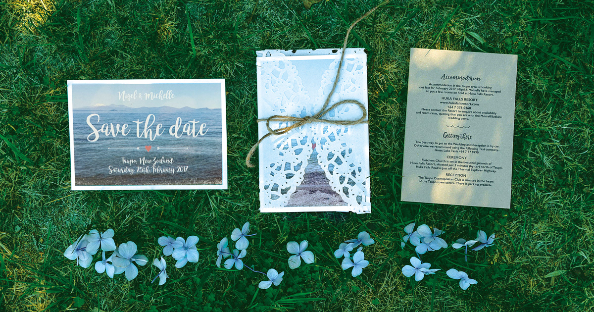 THE LAKE WEDDING STATIONERY
