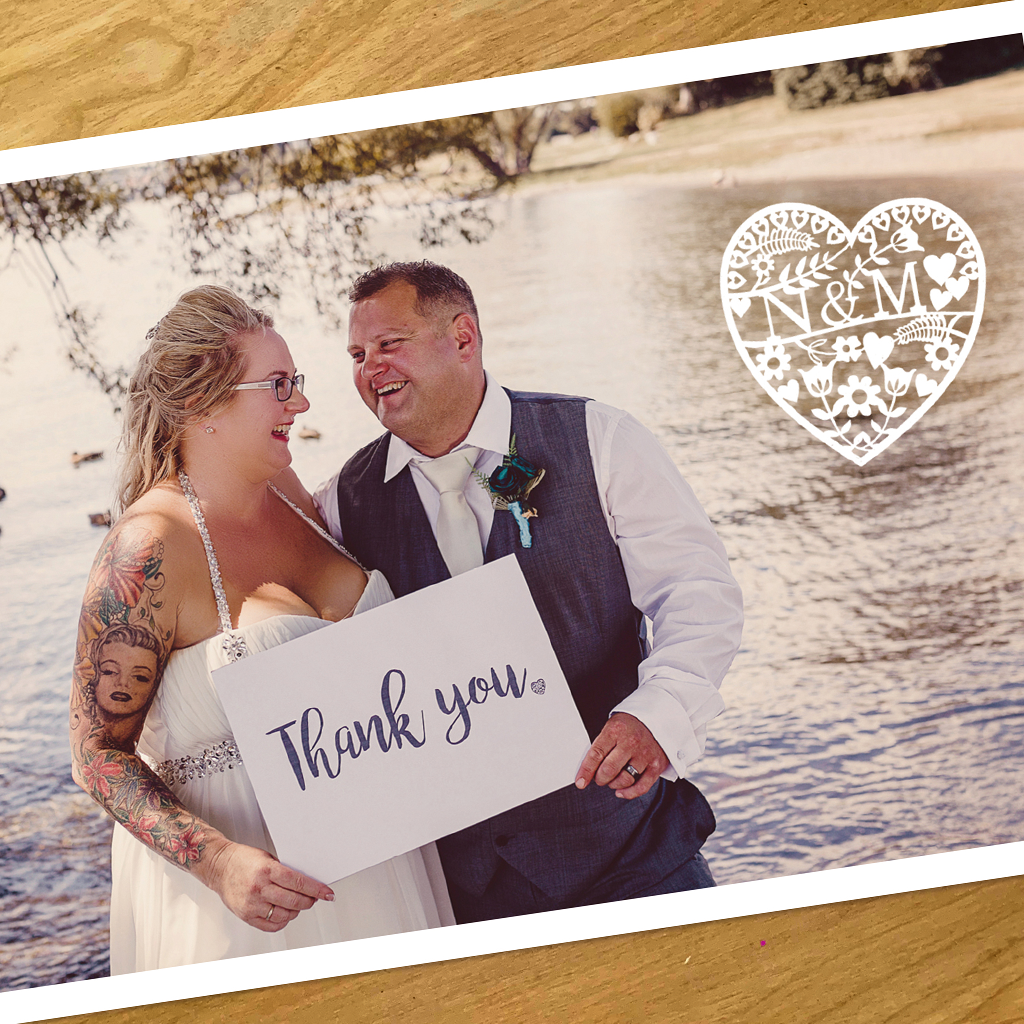 THE LAKE WEDDING THANK YOU