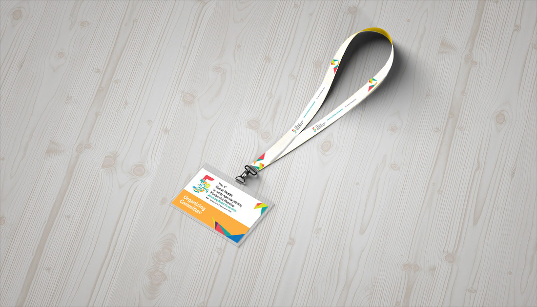 GHSA Official ID card and lanyard design
