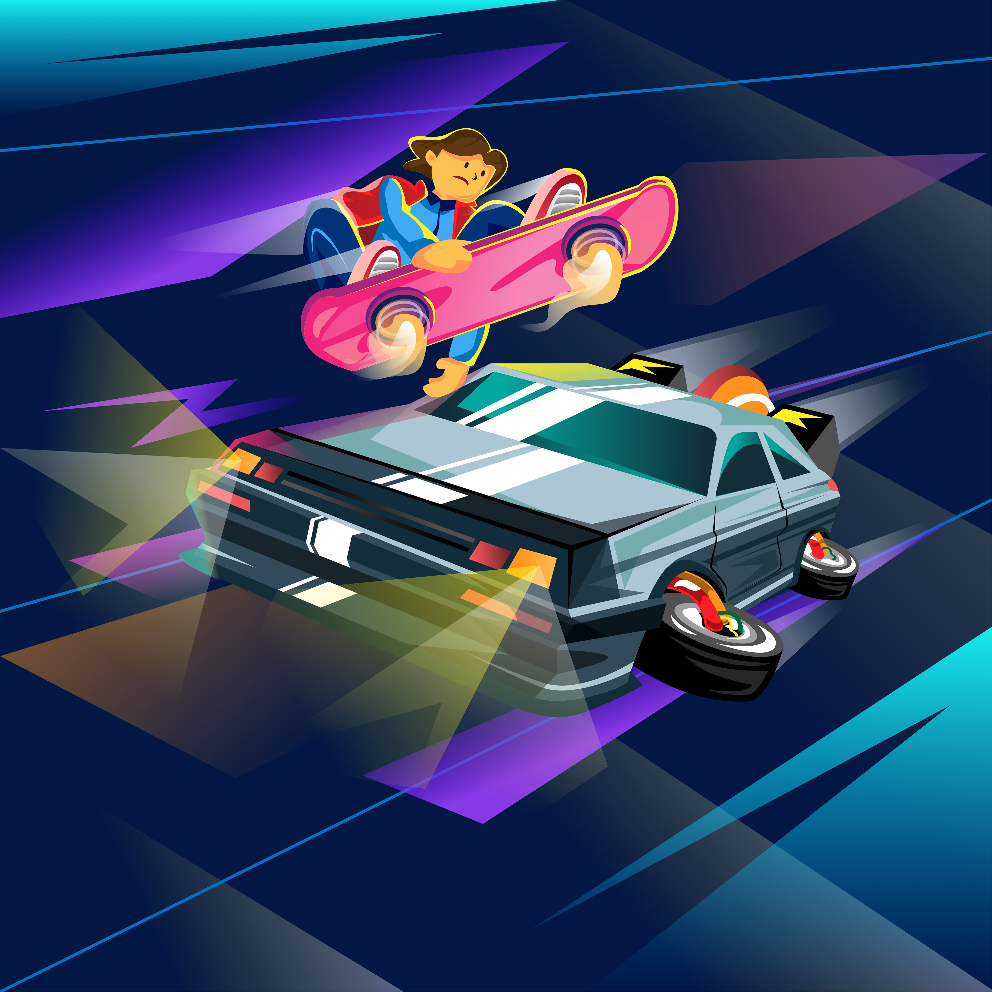 Back to the Future Fanart for Amadin social media