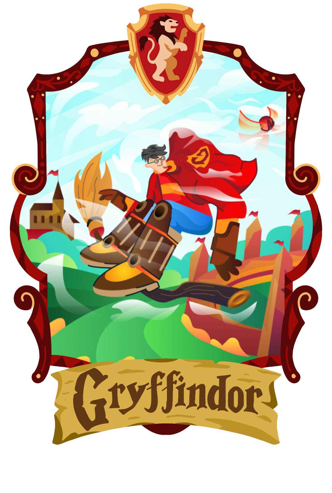 Harry Potter "Gryffindor" fanart for Amadine social campaign