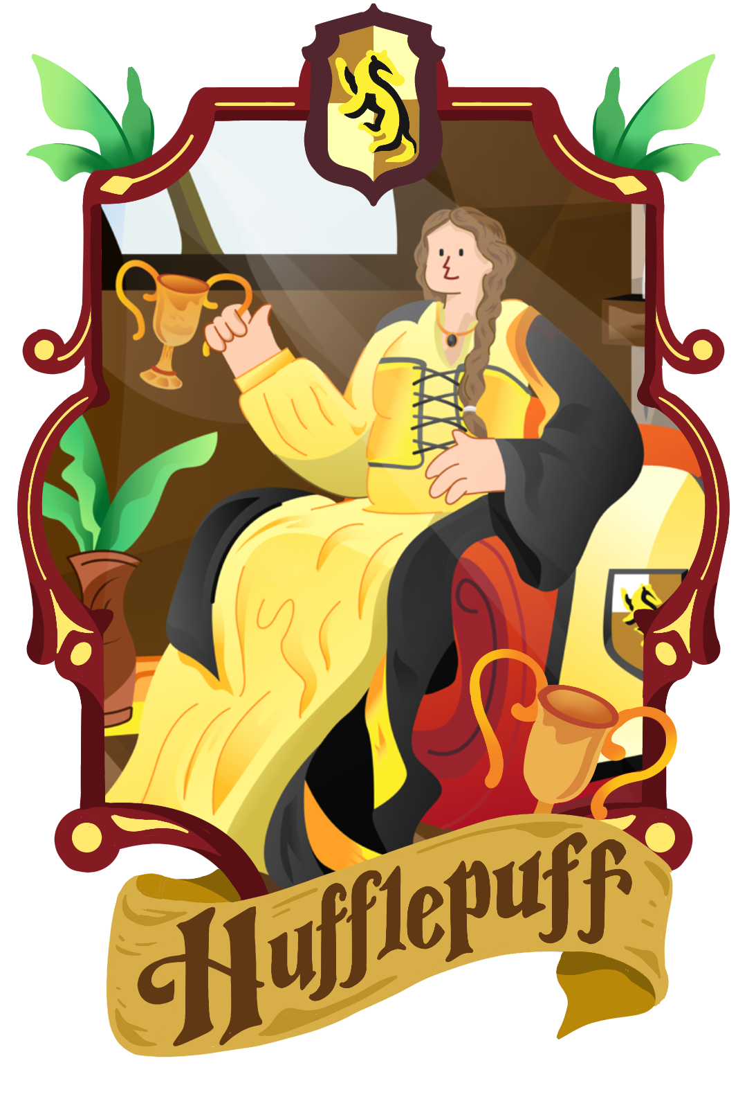 Helga Hufflepuff "Hufflepuff" fanart for Amadine social campaign