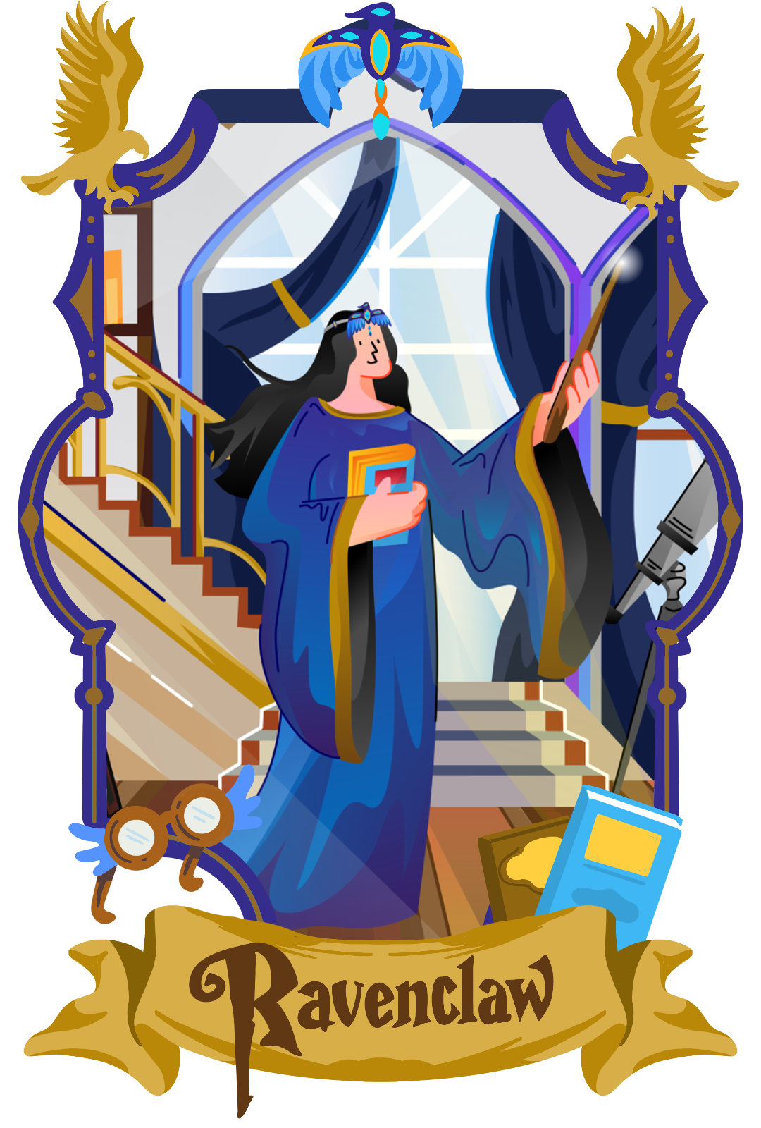 Rowena Ravenclaw "Ravenclaw" fanart for Amadine social campaign