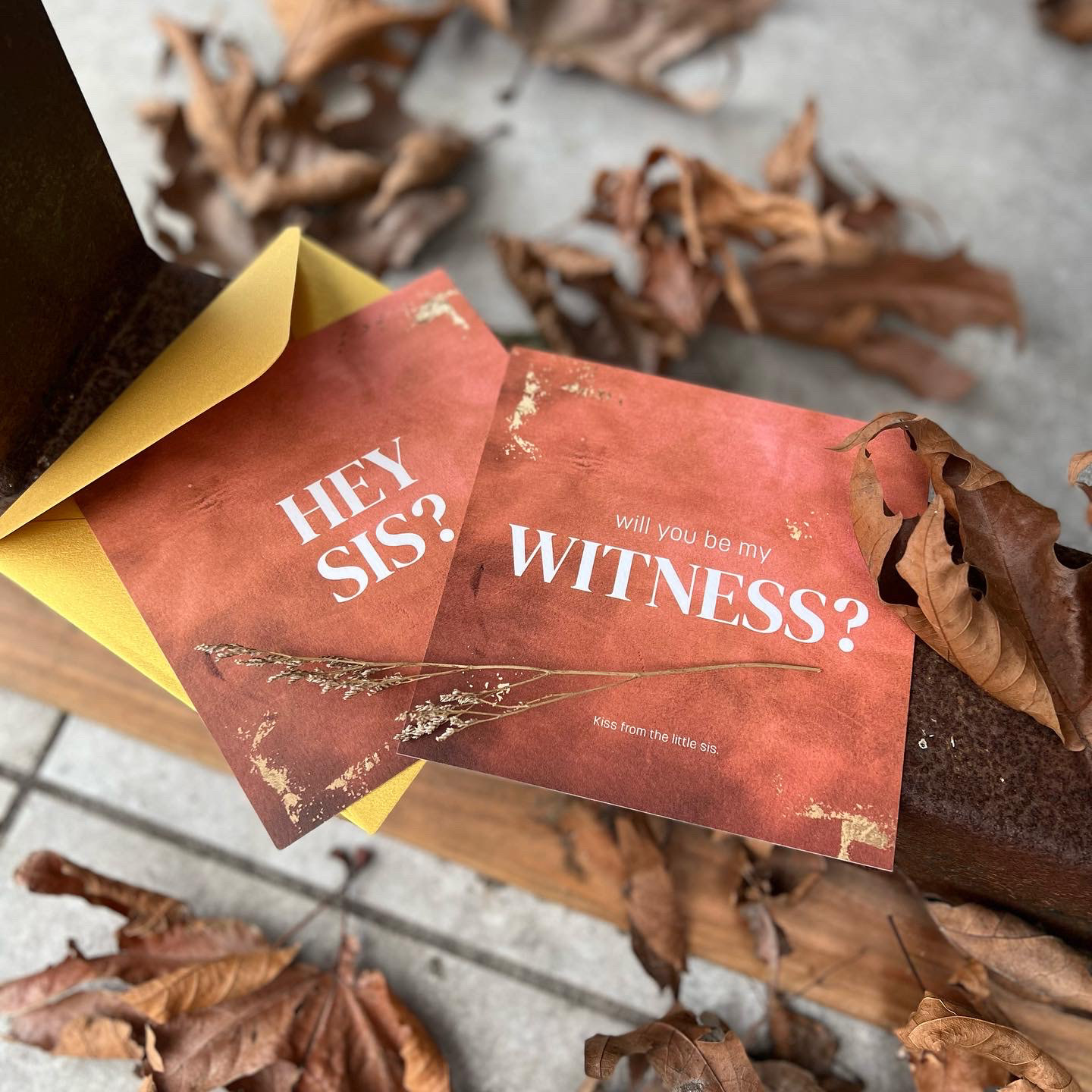 Wil je mijn getuigen zijn kaart