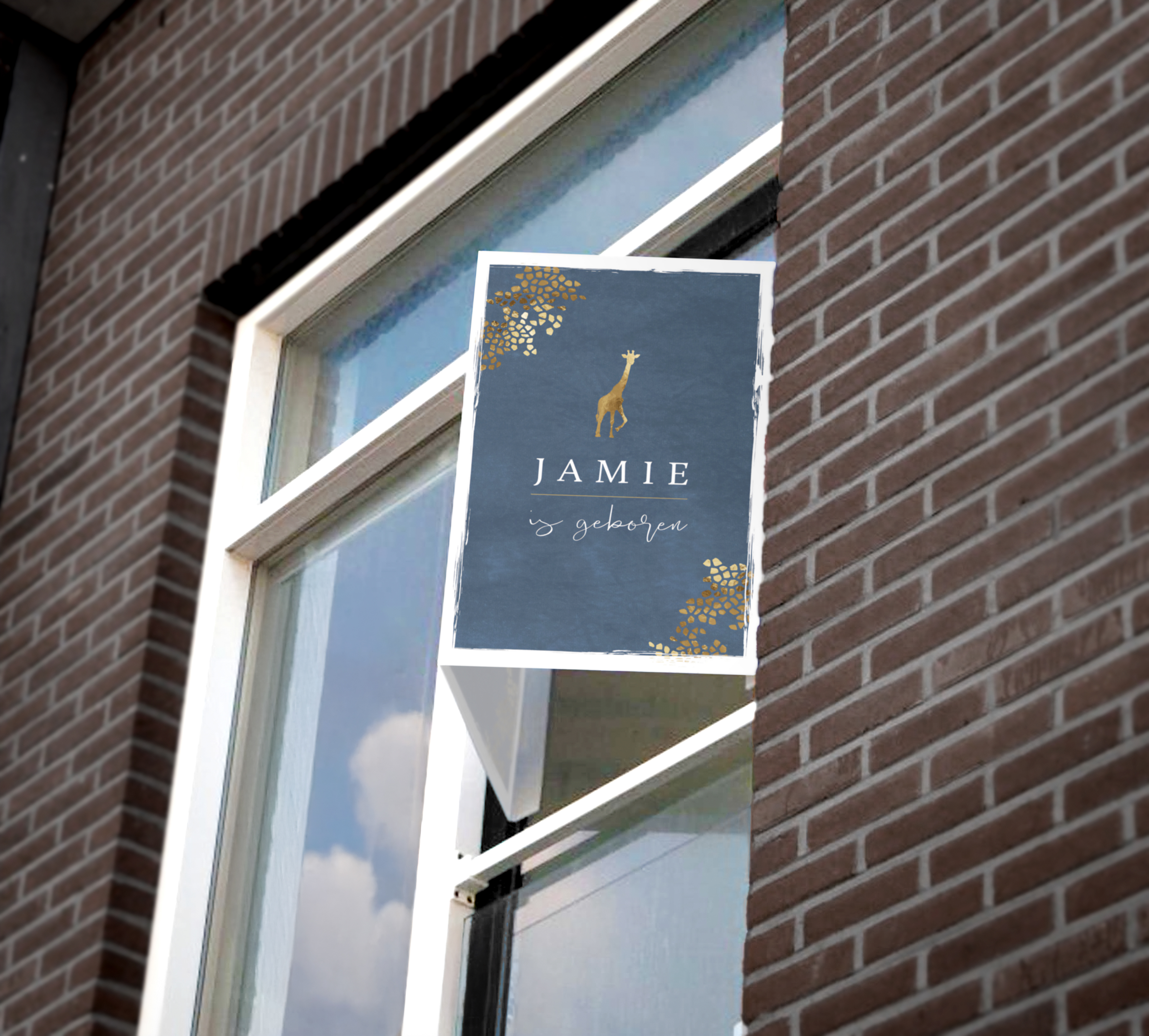 Geboortebord - raam