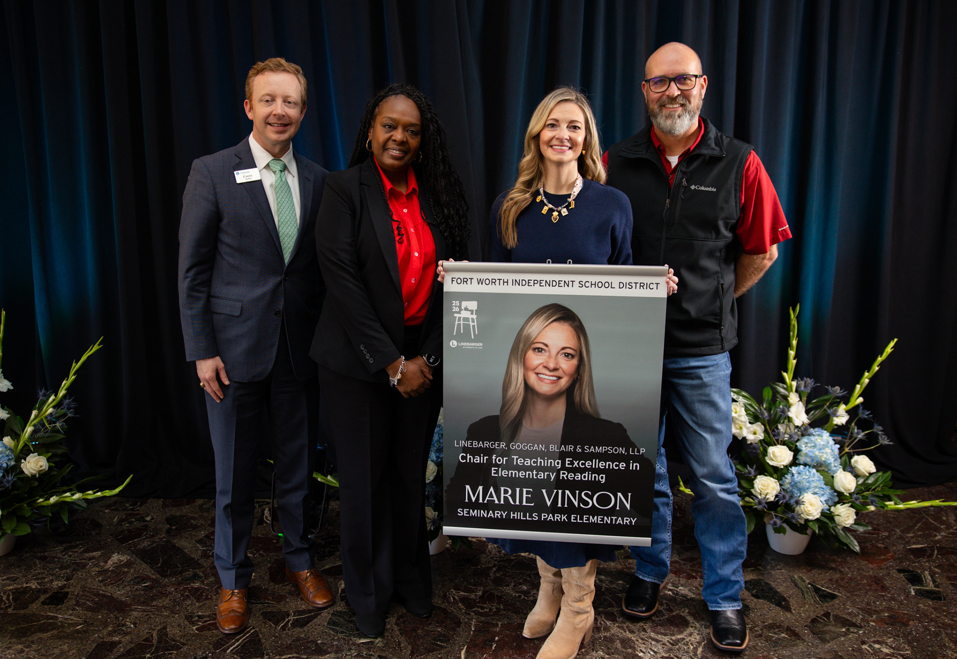 Hanging banner for classroom hallway