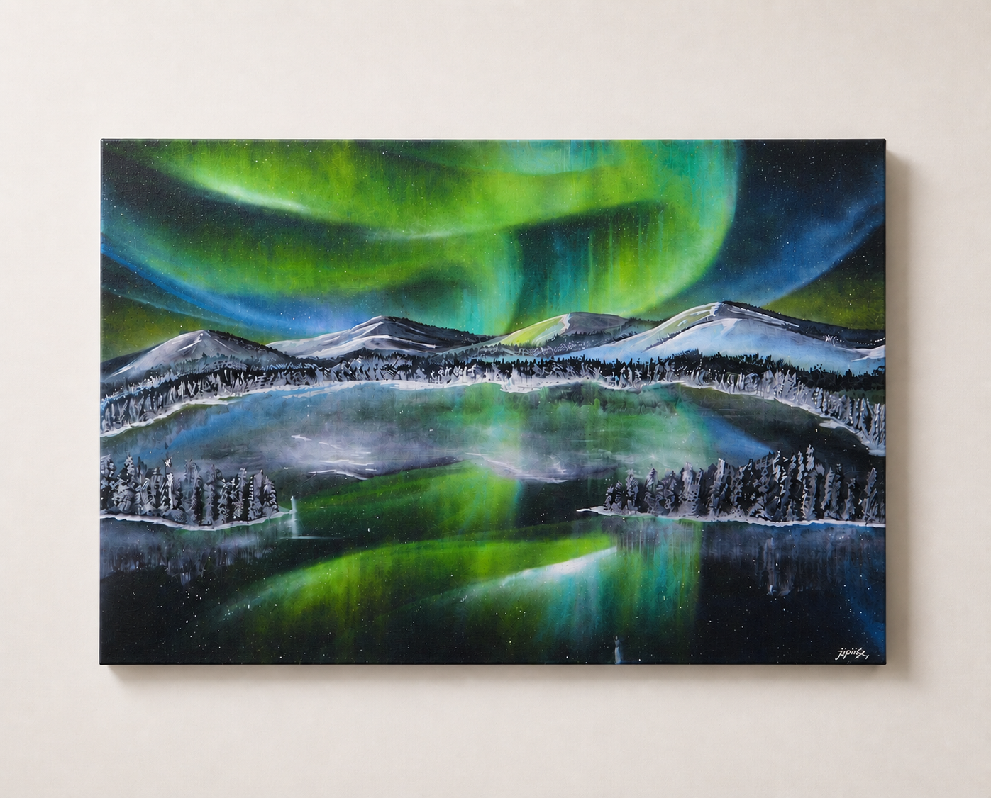 NORTHERN LIGHTS I 100cm x 150cm I Consulate of Finland in Los Angeles | 2019